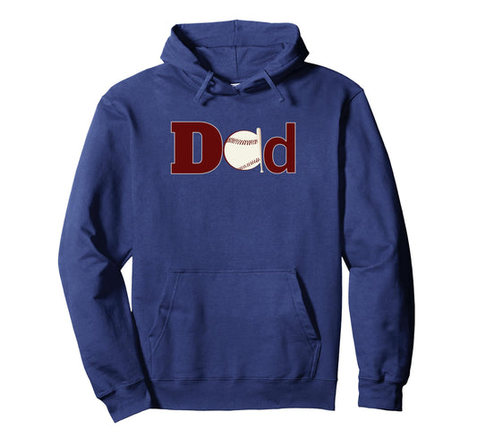 Baseball Dad Ball Player Dads Fathers Day Hoodie - Minimalist Print Unisex - T-Shirt, Sweatshirt, Hoodie