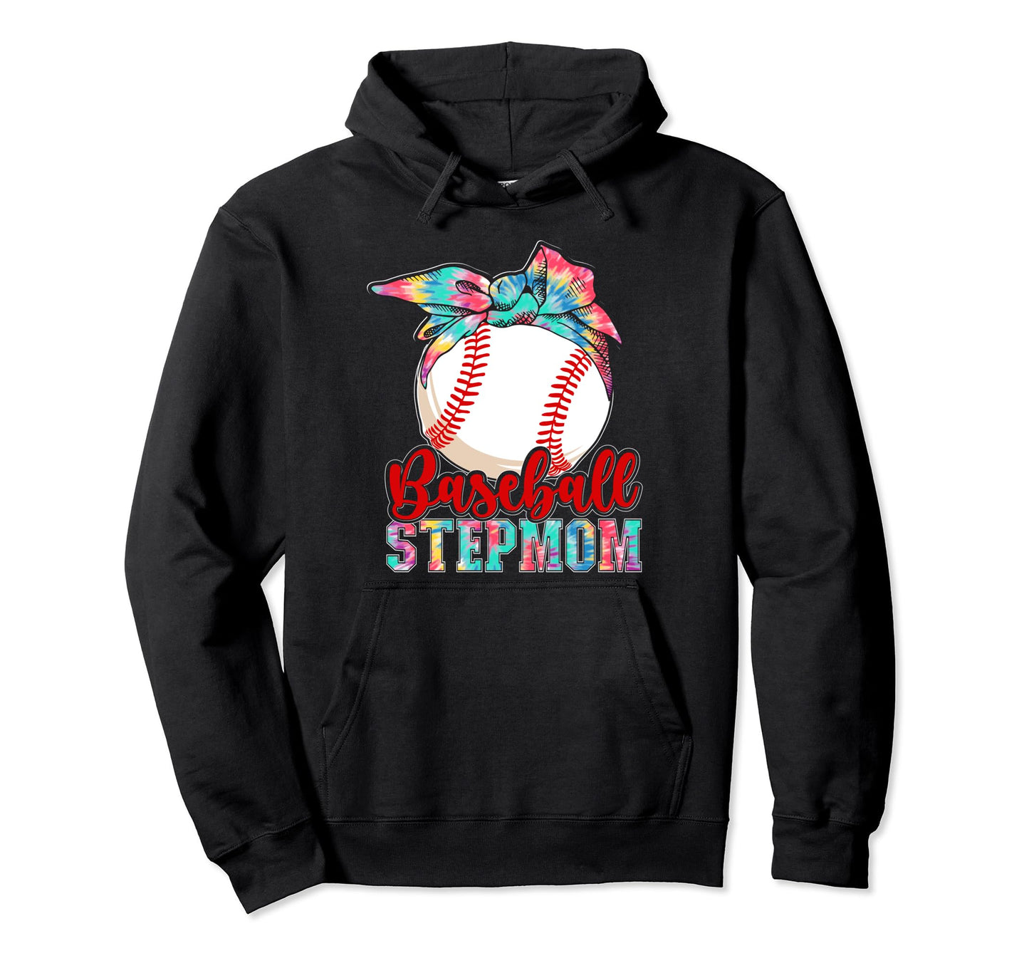 Baseball Stepmother Birthday Player Stepmom Hoodie - Trendy Graphic Unisex - T-Shirt, Sweatshirt, Hoodie