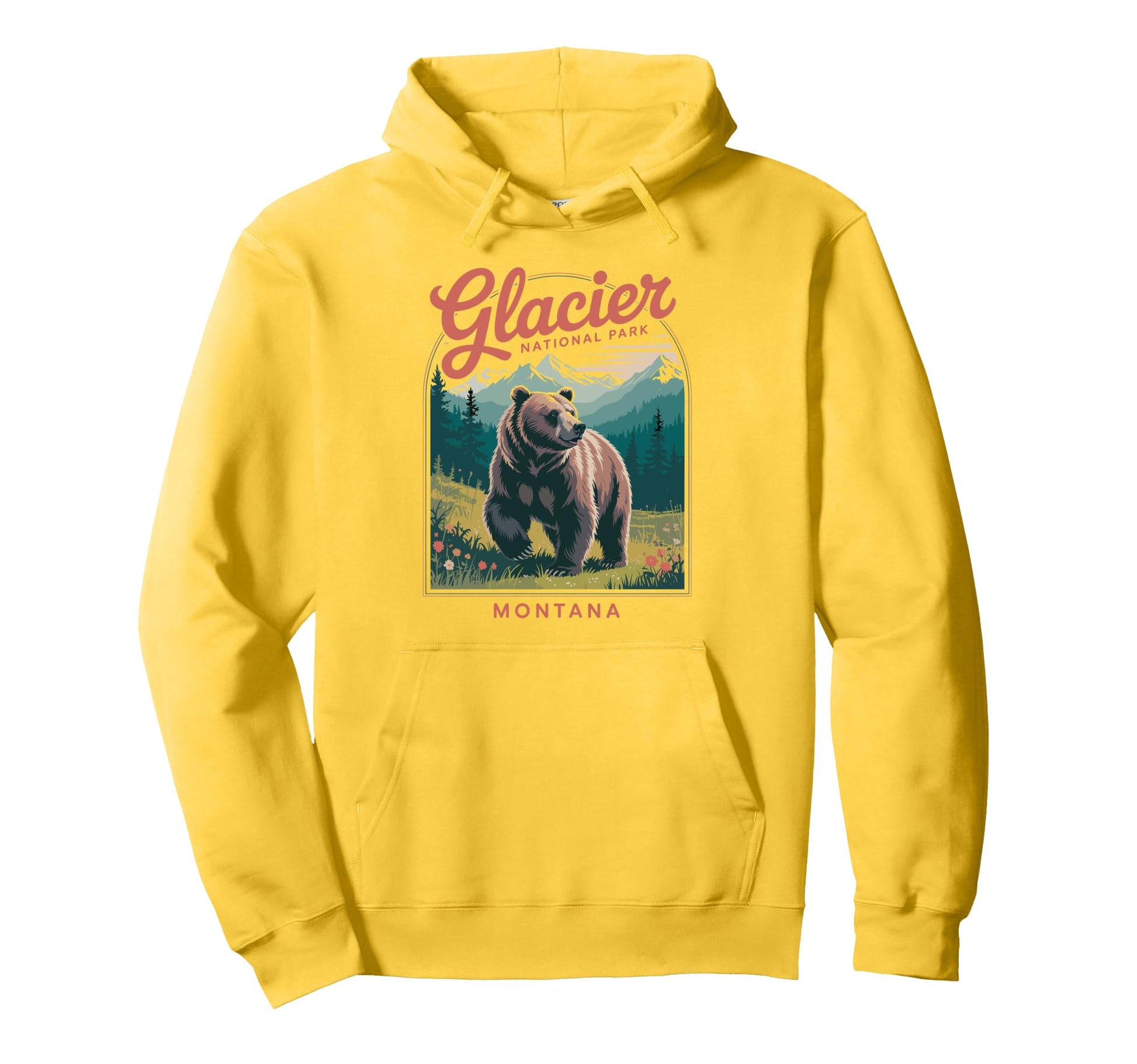 Glacier National Park Montana Usa T-Shirt - Graphic Print for Adults - T-Shirt, Sweatshirt, Hoodie