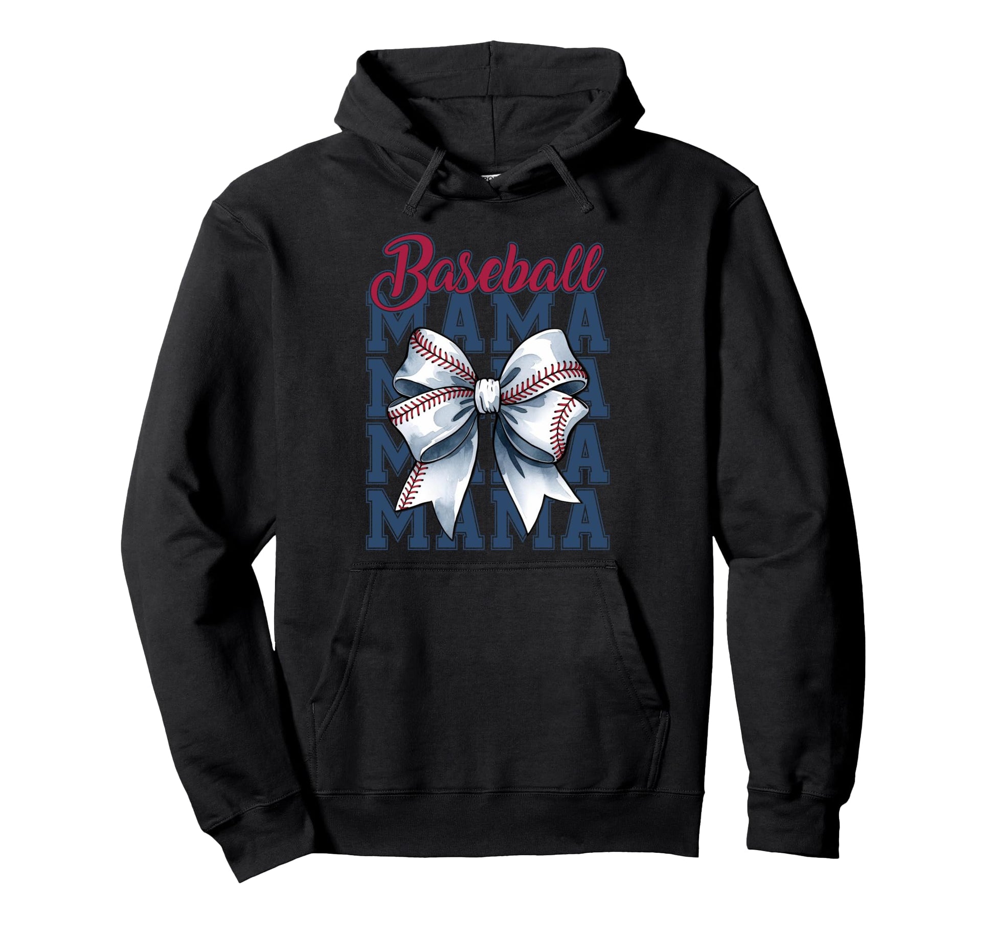 Baseball Mama Coquette Checkered Hoodie - Fun Novelty Design Men Women - T-Shirt, Sweatshirt, Hoodie