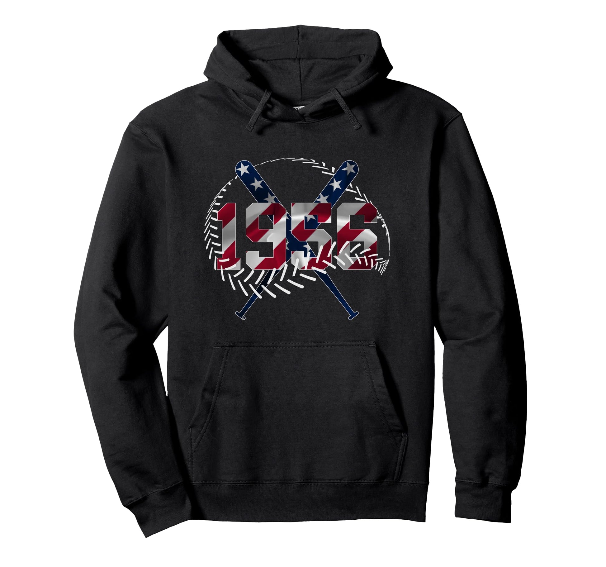 70Th Birthday Baseball 1956 Hoodie - Graphic Print Men Women - T-Shirt, Sweatshirt, Hoodie