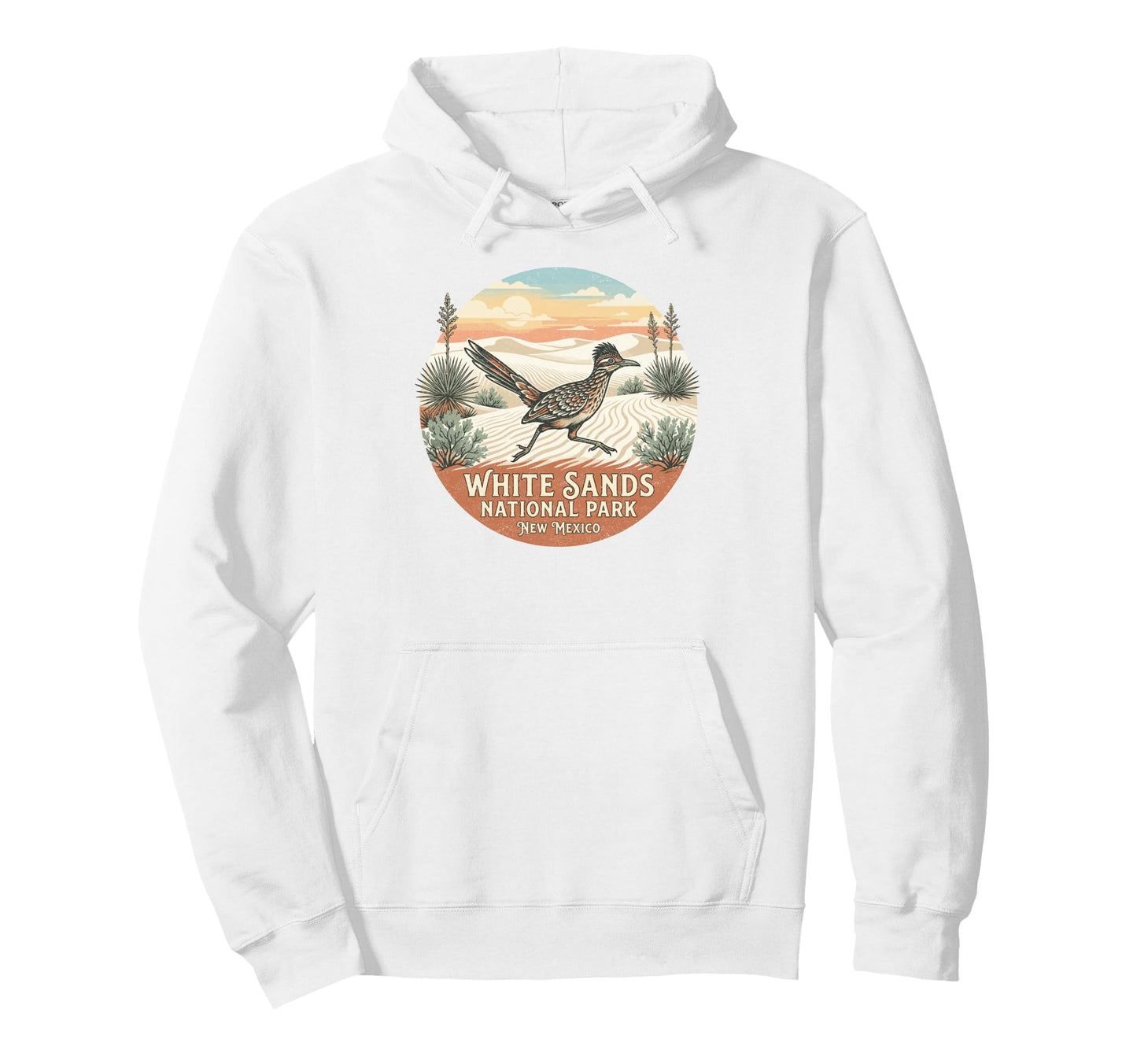 White Sands National Park New Mexico Hoodie - Fun Novelty Design for Adults - T-Shirt, Sweatshirt, Hoodie