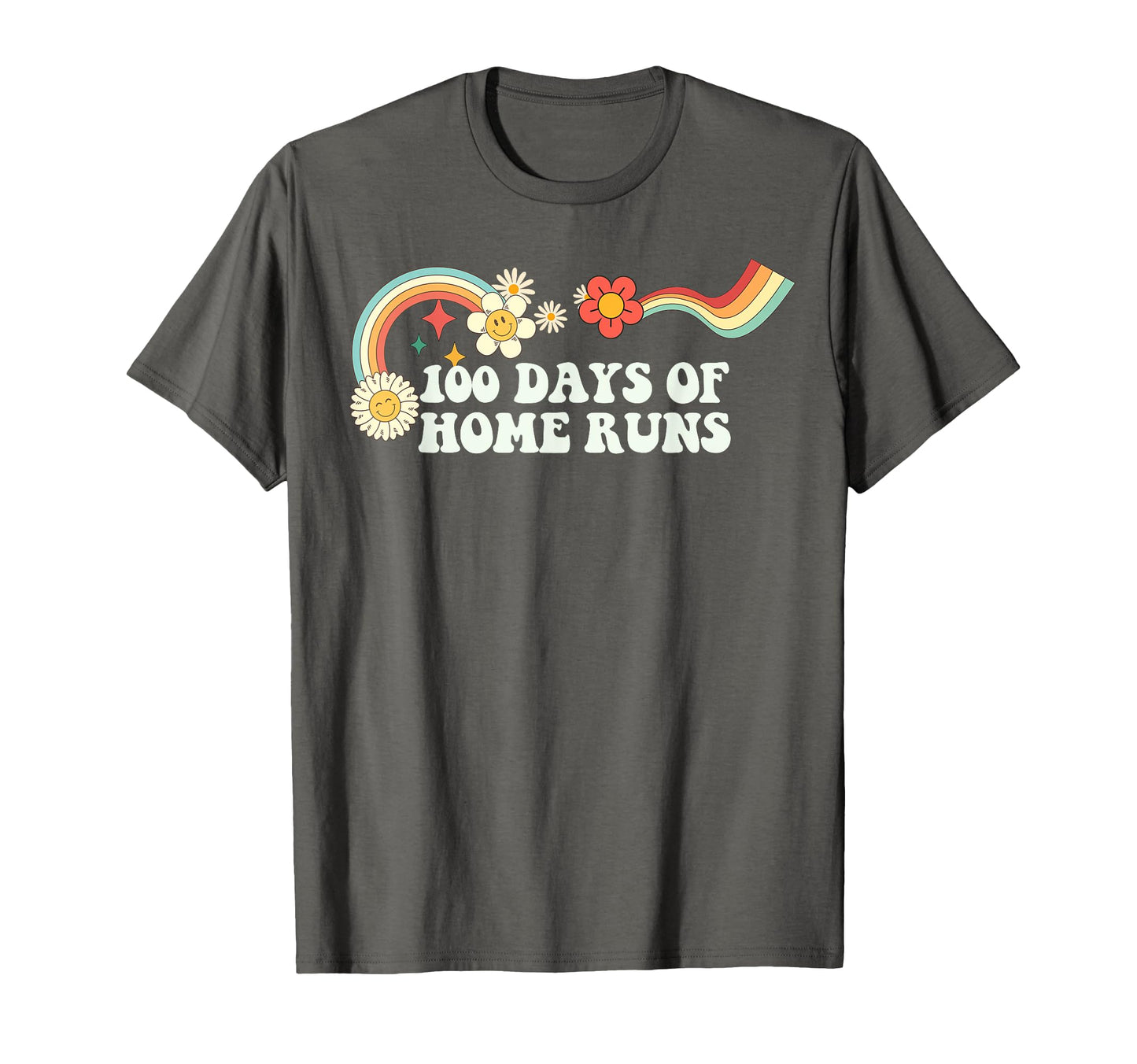 Groovy Funny 100 Days Home Runs T-Shirt - Fun Novelty Design Unisex - T-Shirt, Sweatshirt, Hoodie