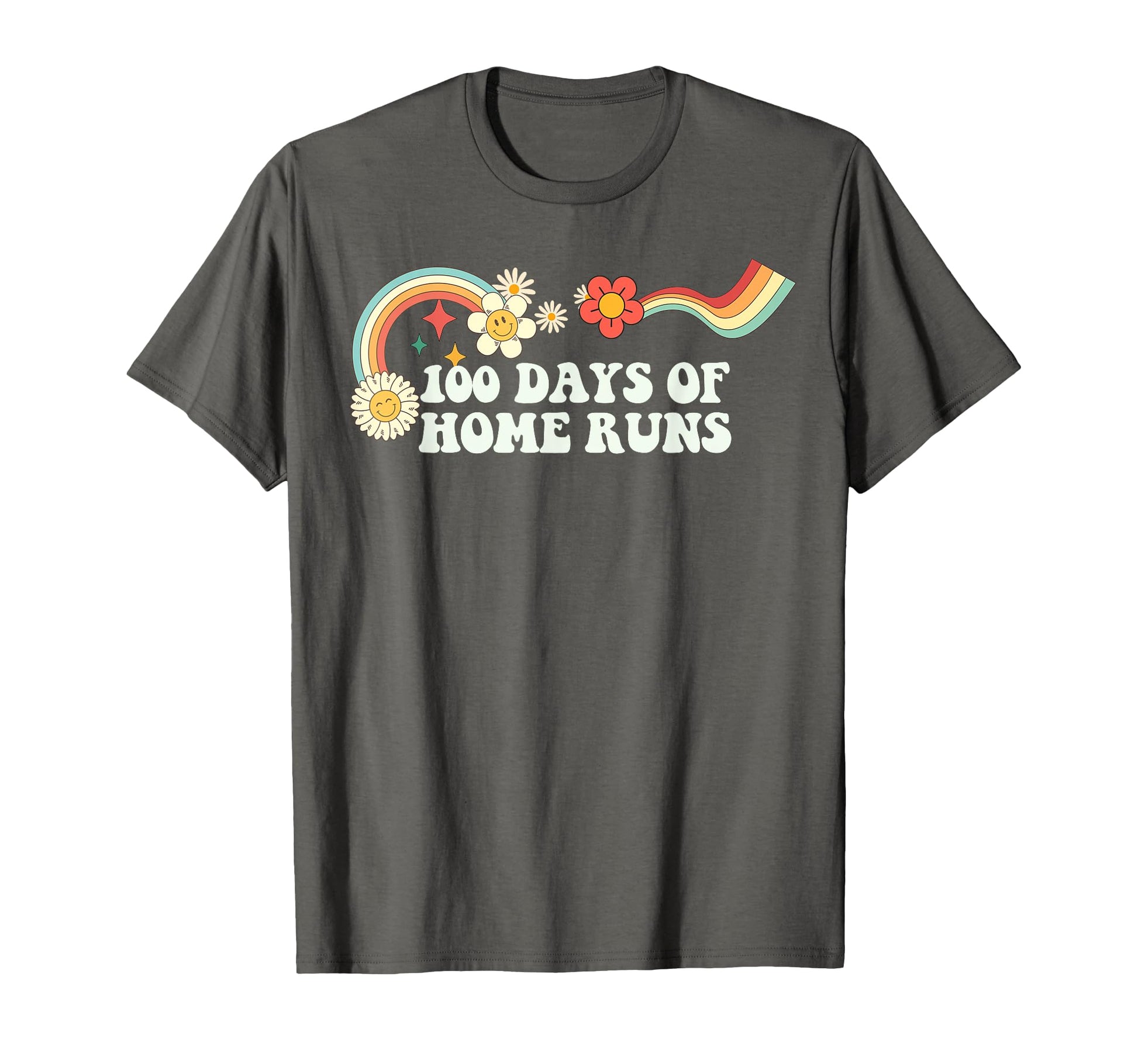 Groovy Funny 100 Days Home Runs T-Shirt - Fun Novelty Design Unisex - T-Shirt, Sweatshirt, Hoodie