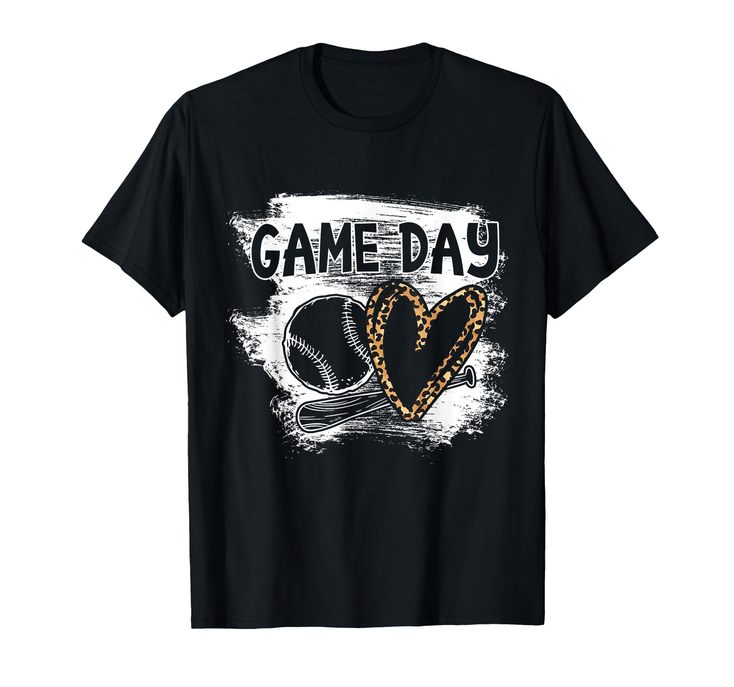 Baseball Player Game Day Leopard T-Shirt - Casual Everyday Wear for Adults - T-Shirt, Sweatshirt, Hoodie