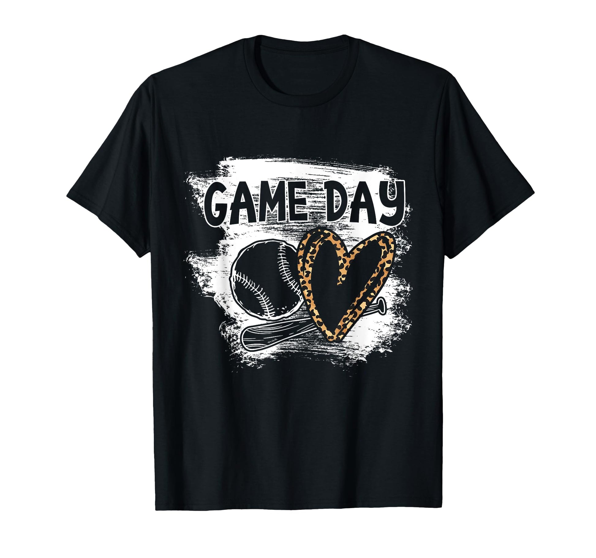 Baseball Player Game Day Leopard T-Shirt - Casual Everyday Wear for Adults - T-Shirt, Sweatshirt, Hoodie