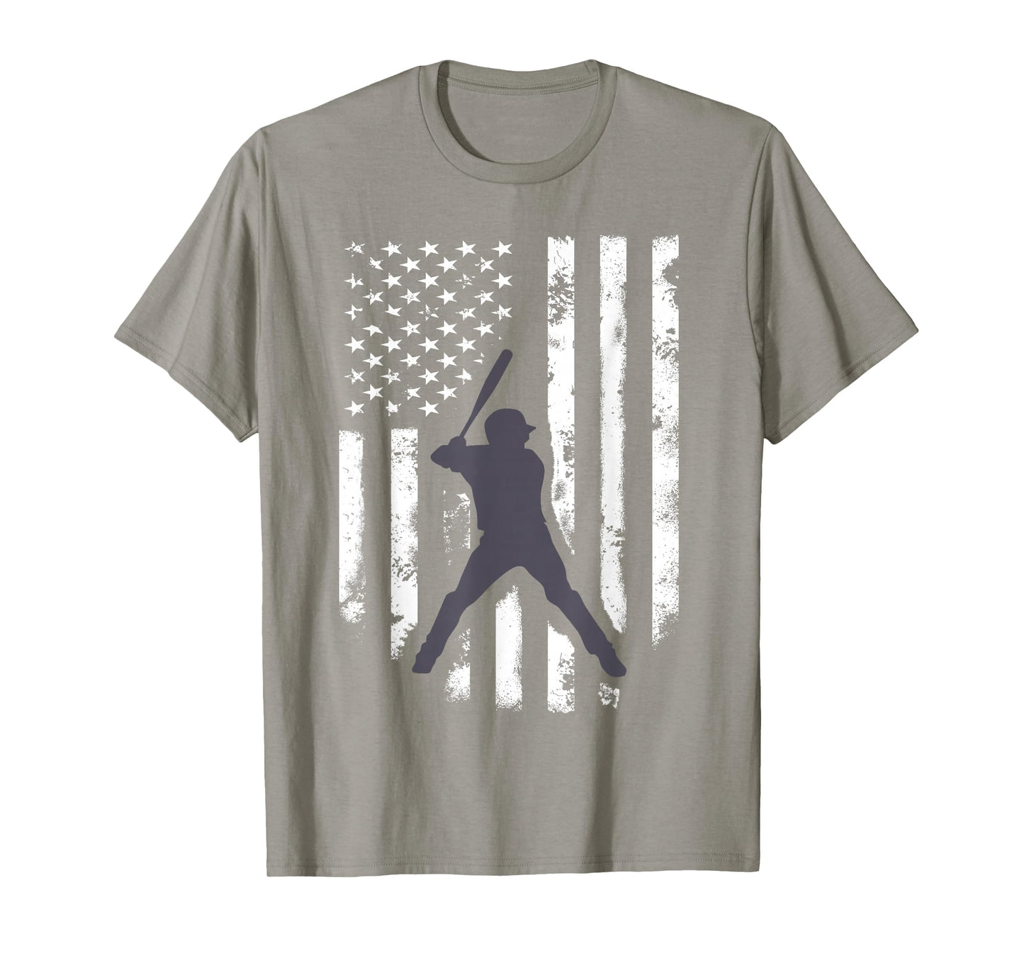 Distressed American Flag Baseball T-Shirt - Aesthetic Graphic for Adults - T-Shirt, Sweatshirt, Hoodie