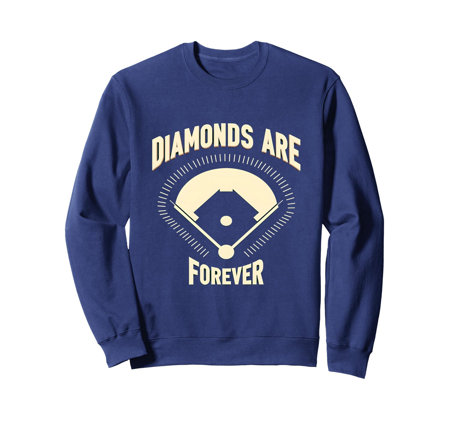 Diamonds Are Forever Softball Lover Sweatshirt - Unique Graphic for Adults - T-Shirt, Sweatshirt, Hoodie