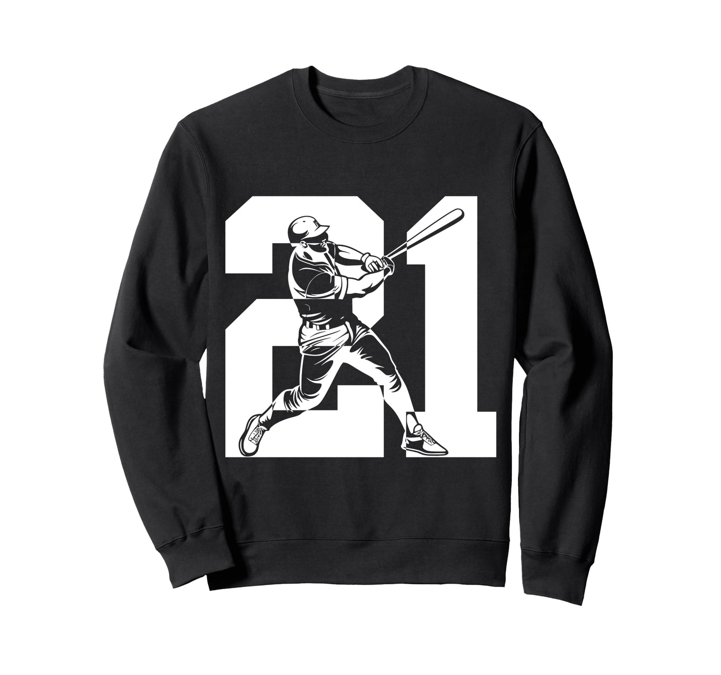 Number 21 Years Baseball 21St Sweatshirt - Unique Graphic for Adults - T-Shirt, Sweatshirt, Hoodie