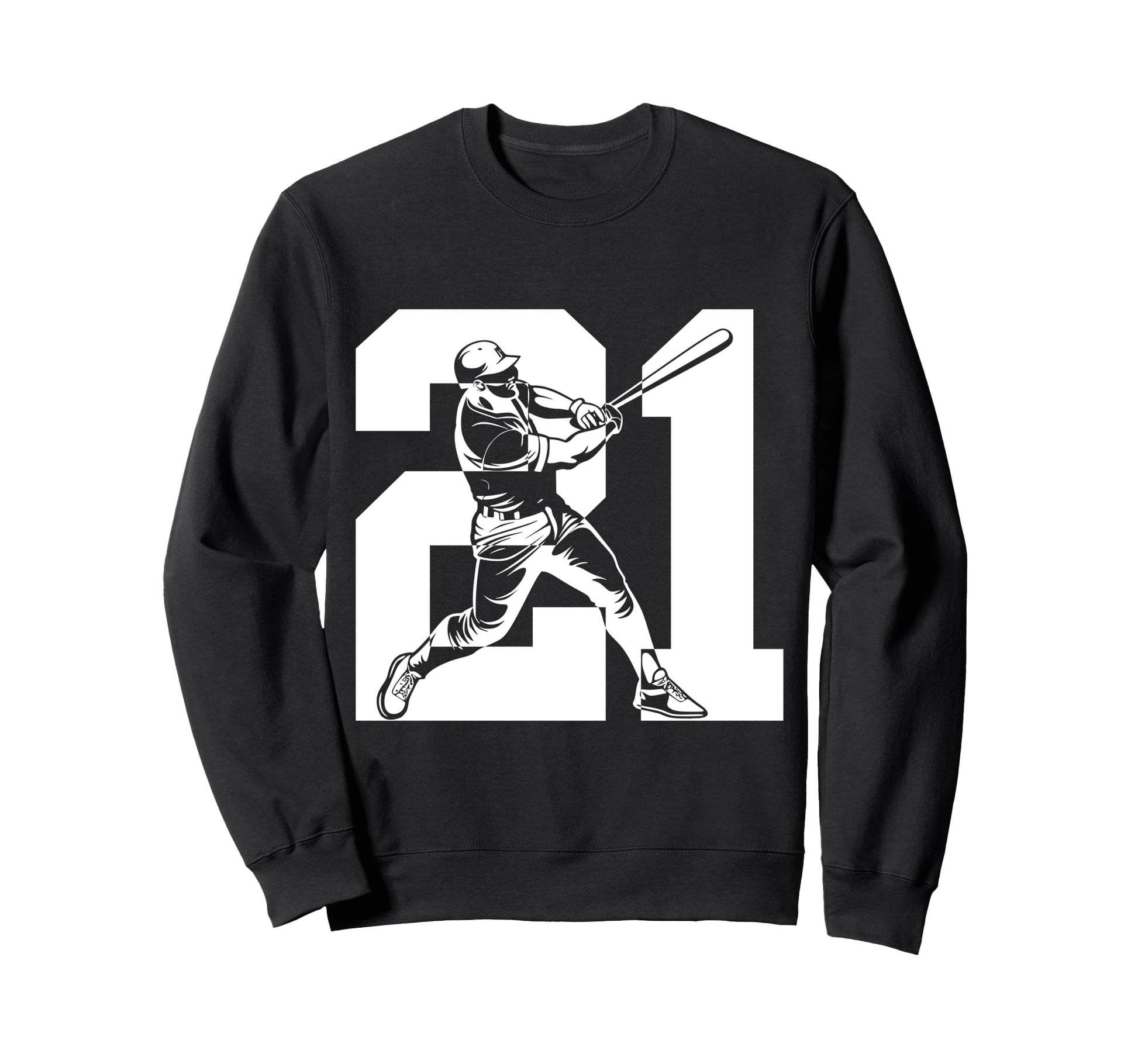 Number 21 Years Baseball 21St Sweatshirt - Unique Graphic for Adults - T-Shirt, Sweatshirt, Hoodie