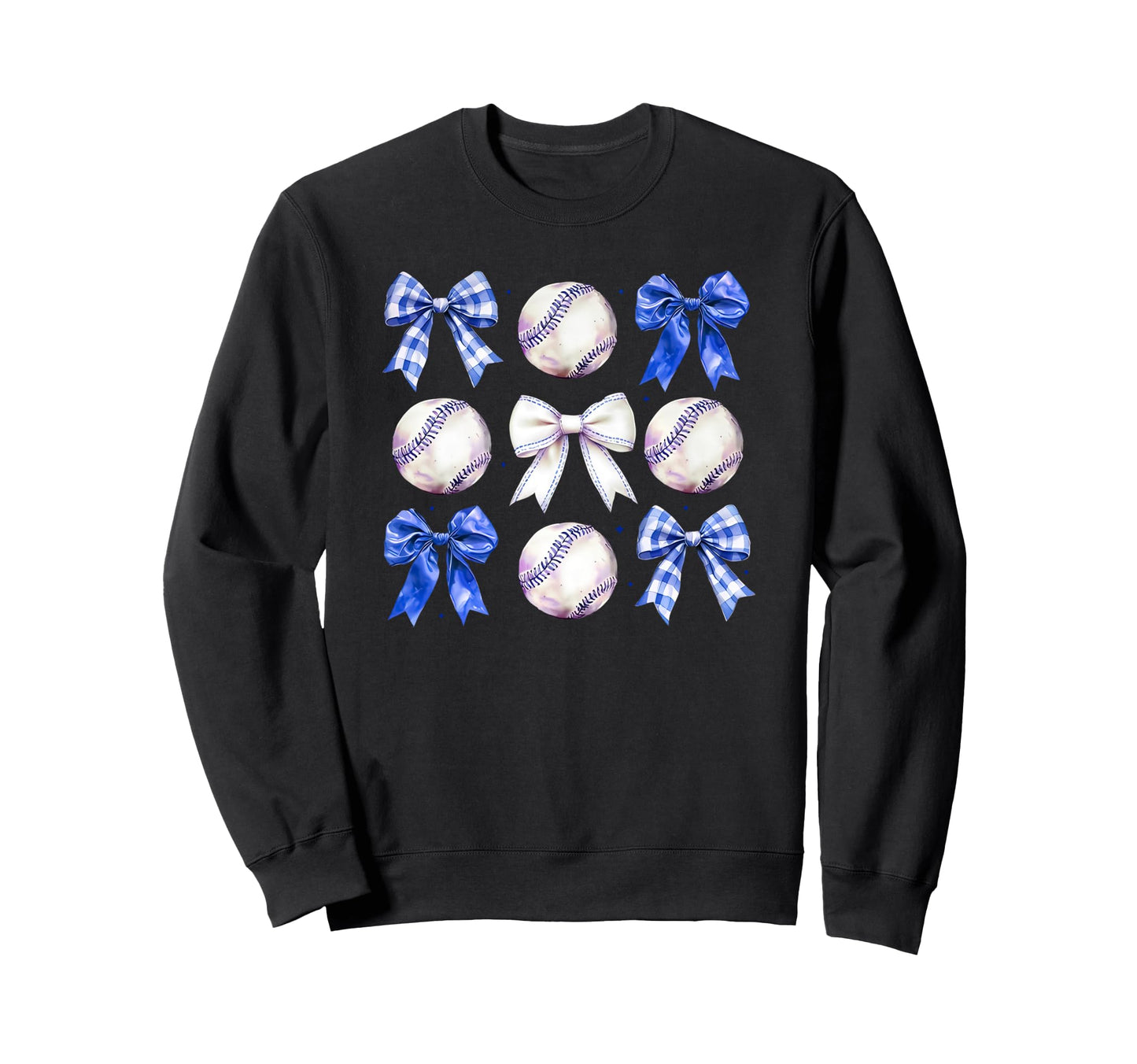 Baseball Bow Coquette Blue T-Shirt - Aesthetic Graphic for Adults - T-Shirt, Sweatshirt, Hoodie