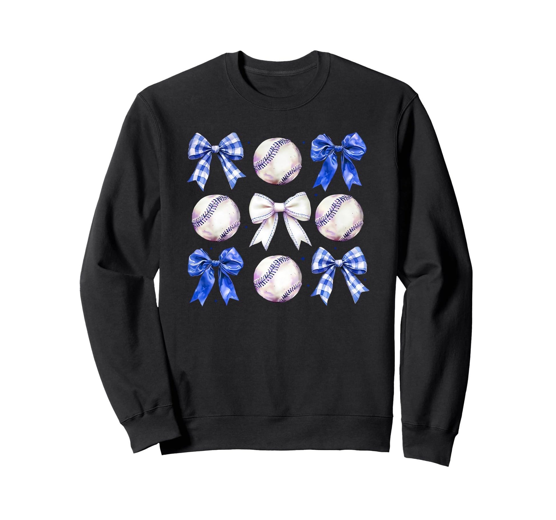Baseball Bow Coquette Blue T-Shirt - Aesthetic Graphic for Adults - T-Shirt, Sweatshirt, Hoodie
