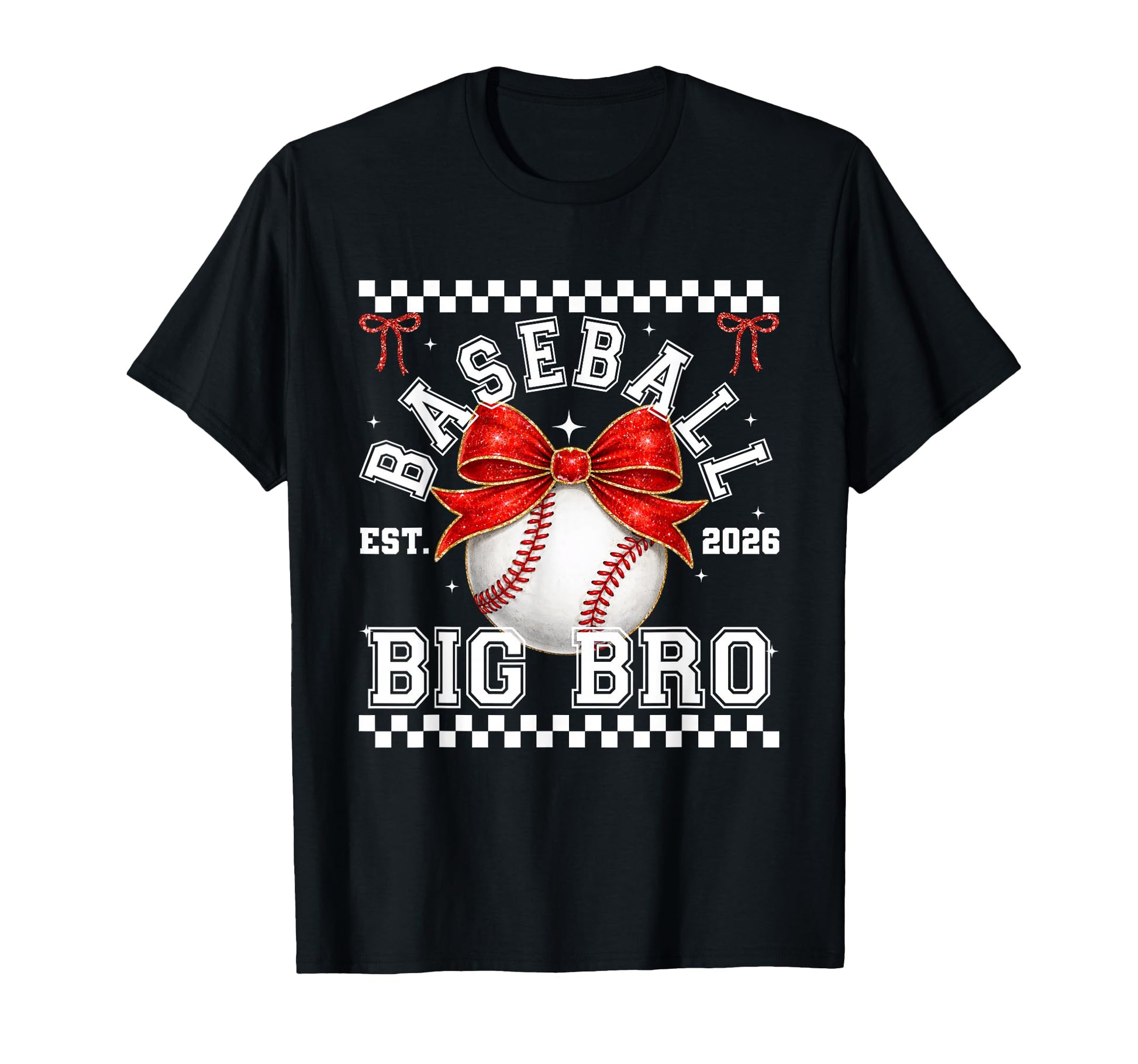 Baseball Big Bro Coquette Family T-Shirt - Unique Graphic for Adults - T-Shirt, Sweatshirt, Hoodie