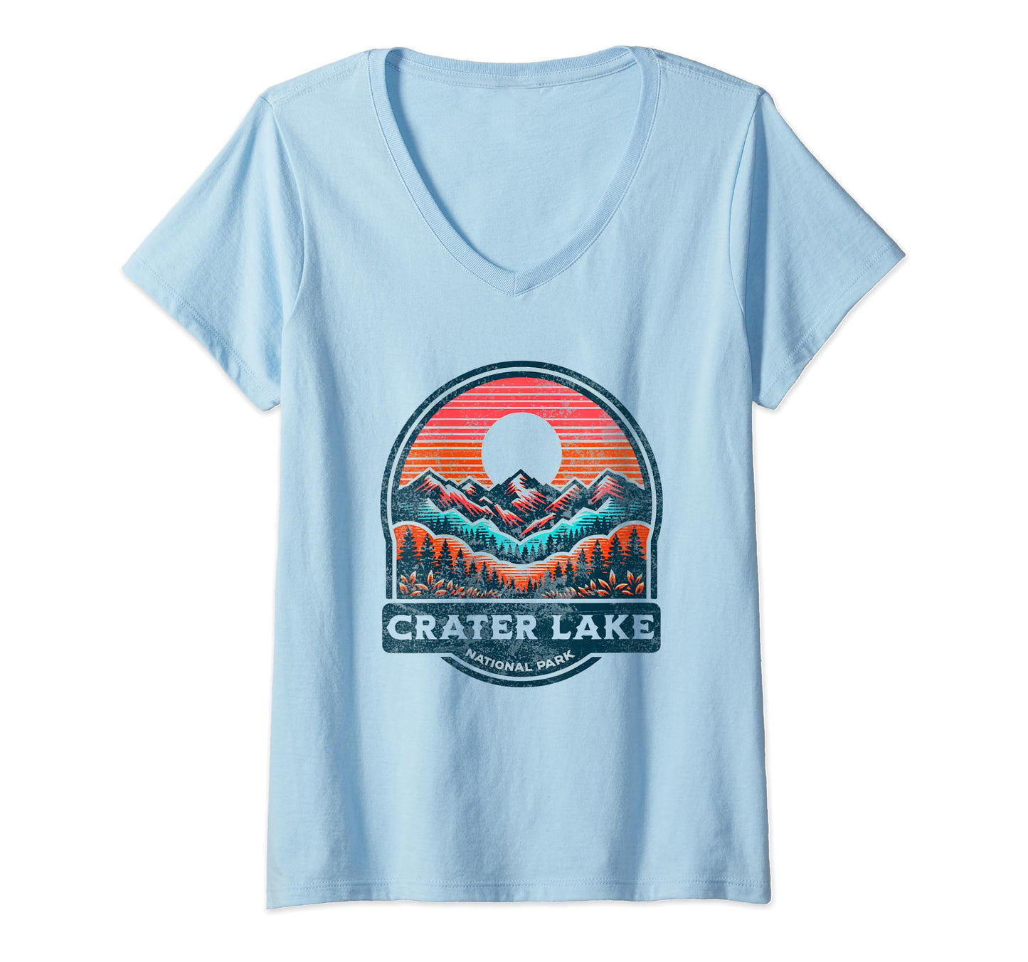 Crater Lake National Park Oregon T-Shirt - Fun Novelty Design for Adults - T-Shirt, Sweatshirt, Hoodie