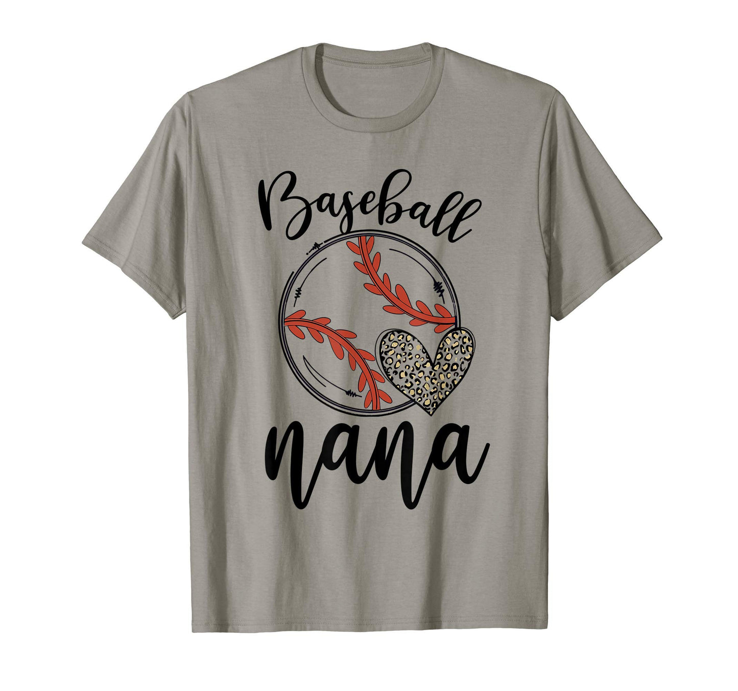 Baseball Nana Leopard Funny Baseball T-Shirt - Aesthetic Graphic Men Women - T-Shirt, Sweatshirt, Hoodie