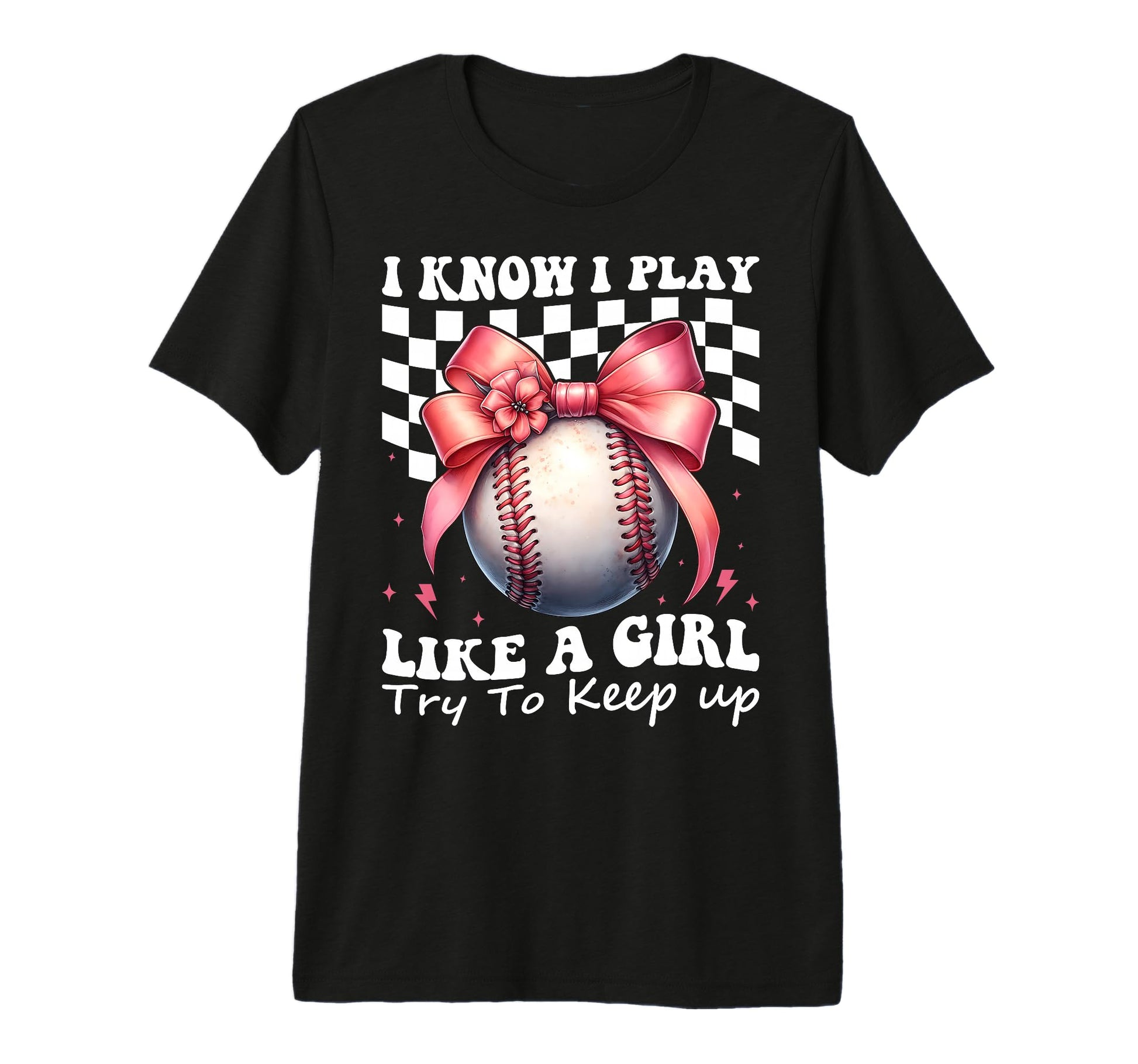 Baseball Mom Mama Coquette I Know I T-Shirt - Custom Art Print for Adults - T-Shirt, Sweatshirt, Hoodie