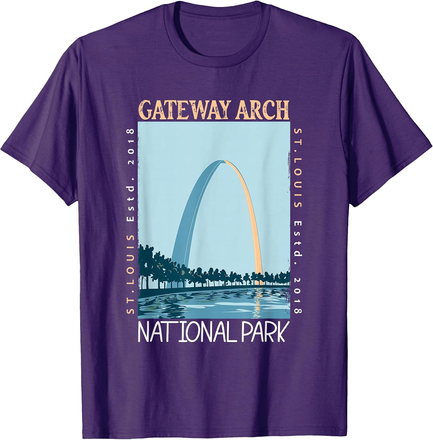 Gateway Arch National Park USA Outdoor Merch - Adult & Kids T-Shirts, Sweatshirts & Hoodies apparel design preview 1