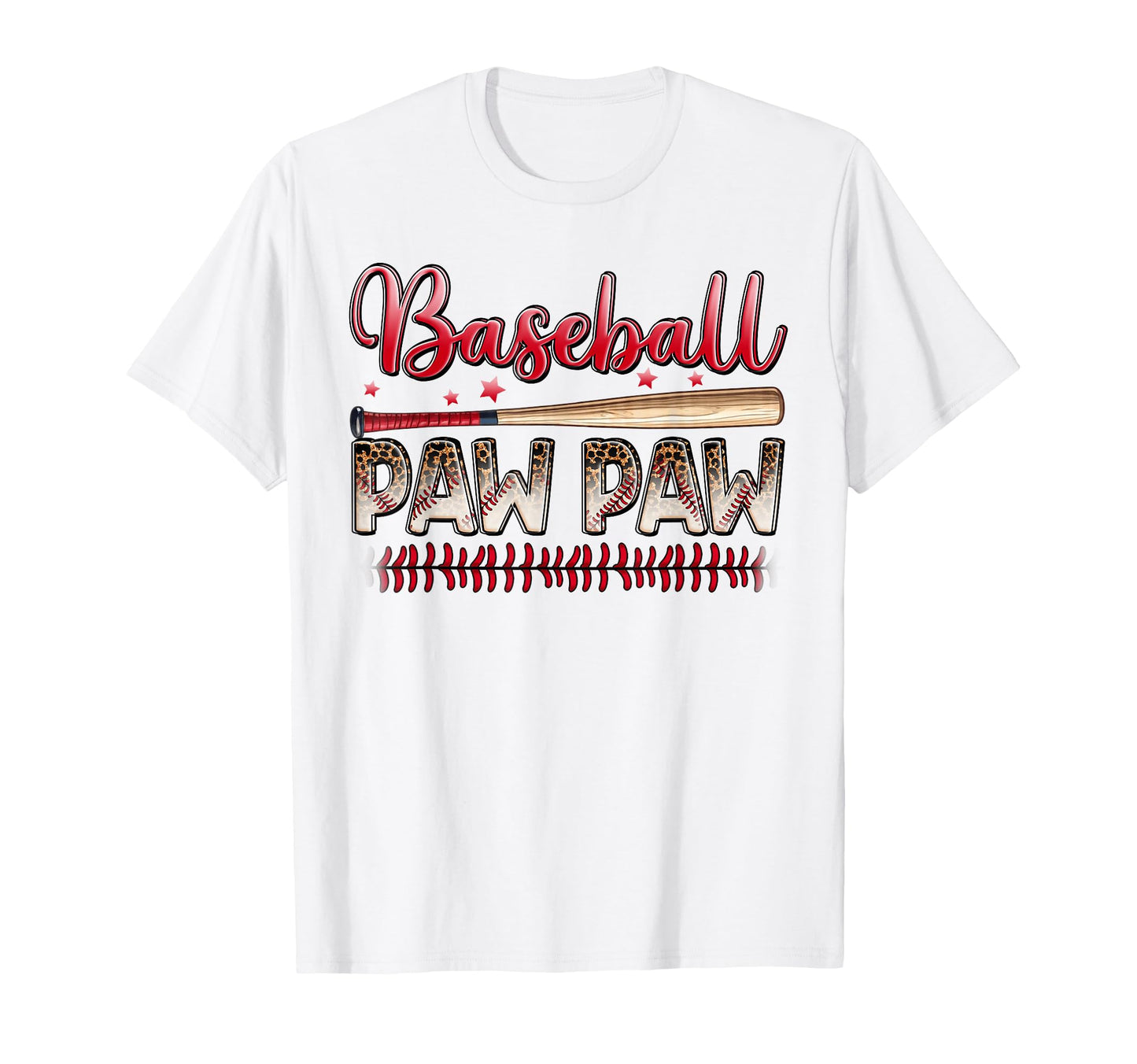 Baseball Paw Paw Funny Leopard T-Shirt - Trendy Graphic for Adults - T-Shirt, Sweatshirt, Hoodie