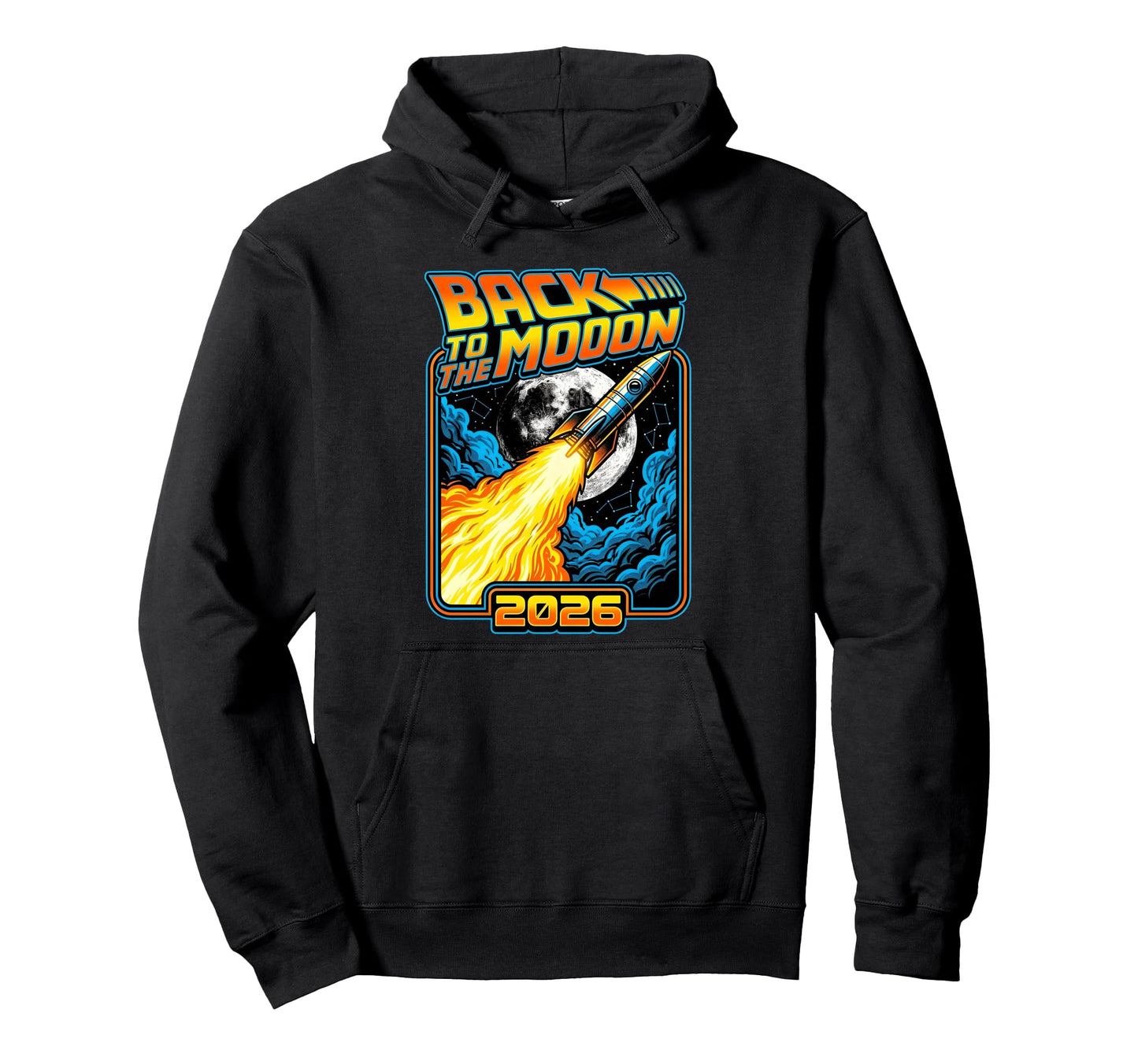 Back To Moon 2026 Funny Astronaut Space Hoodie - Aesthetic Graphic Unisex - T-Shirt, Sweatshirt, Hoodie