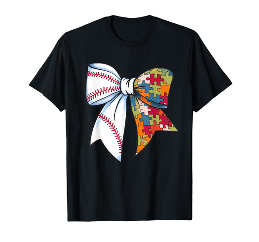 Autism Awareness Coquette Bow Autism T-Shirt - Trendy Graphic Unisex - T-Shirt, Sweatshirt, Hoodie