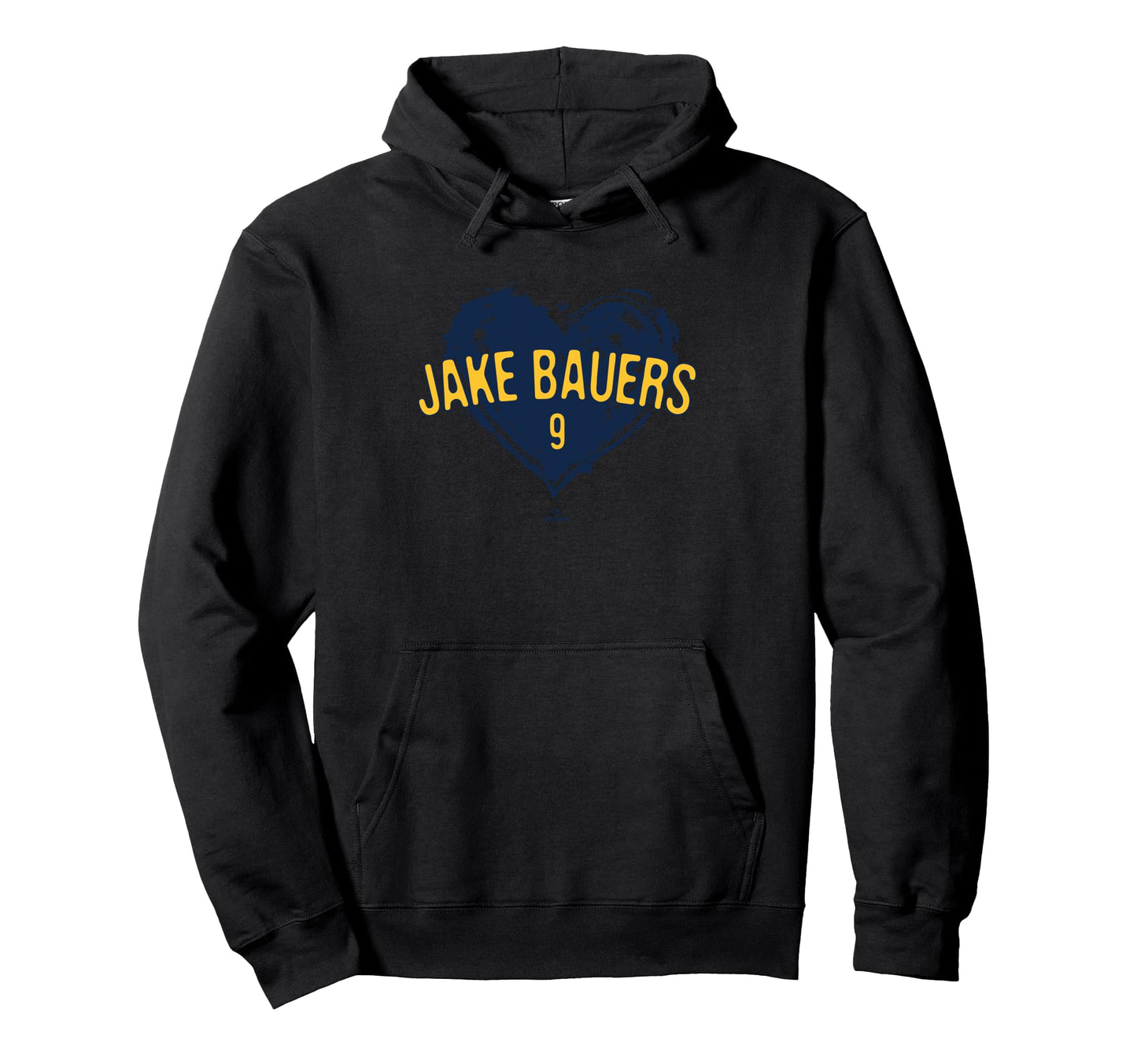 Distressed Heart Jake Bauers Milwaukee Hoodie - Minimalist Print Men Women - T-Shirt, Sweatshirt, Hoodie