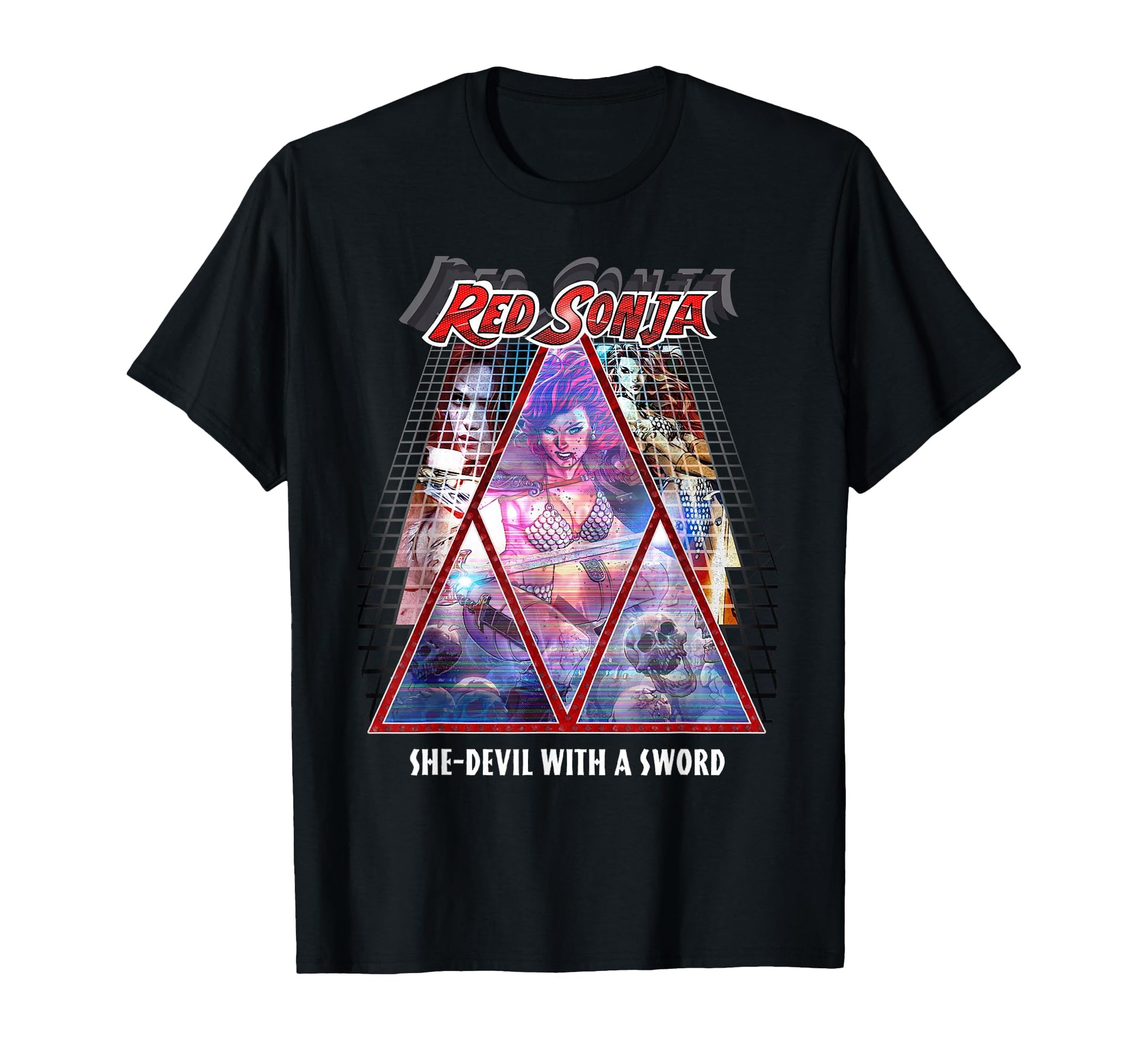 Red Sonja Synthwave Redhead Epic T-Shirt - Aesthetic Graphic for Adults - T-Shirt, Sweatshirt, Hoodie