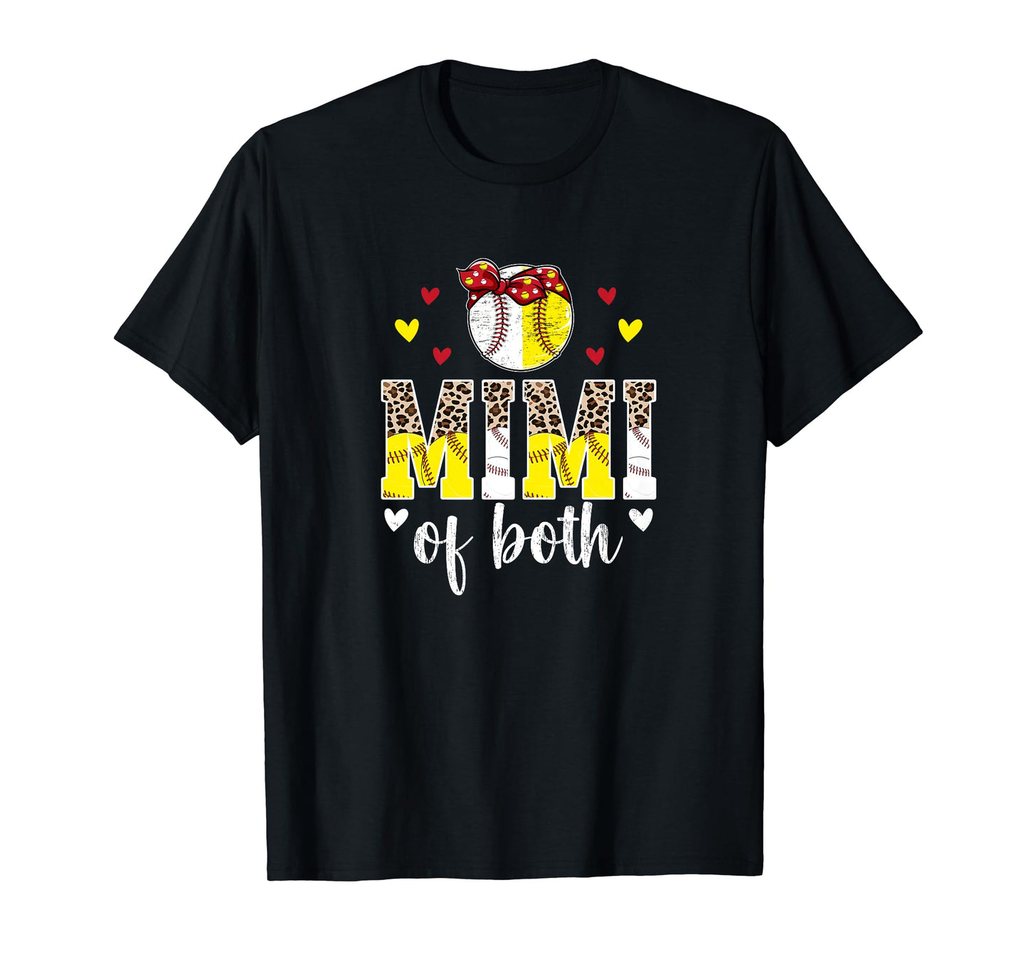 Mimi Both Leopard Baseball Softball T-Shirt - Fun Novelty Design Unisex - T-Shirt, Sweatshirt, Hoodie