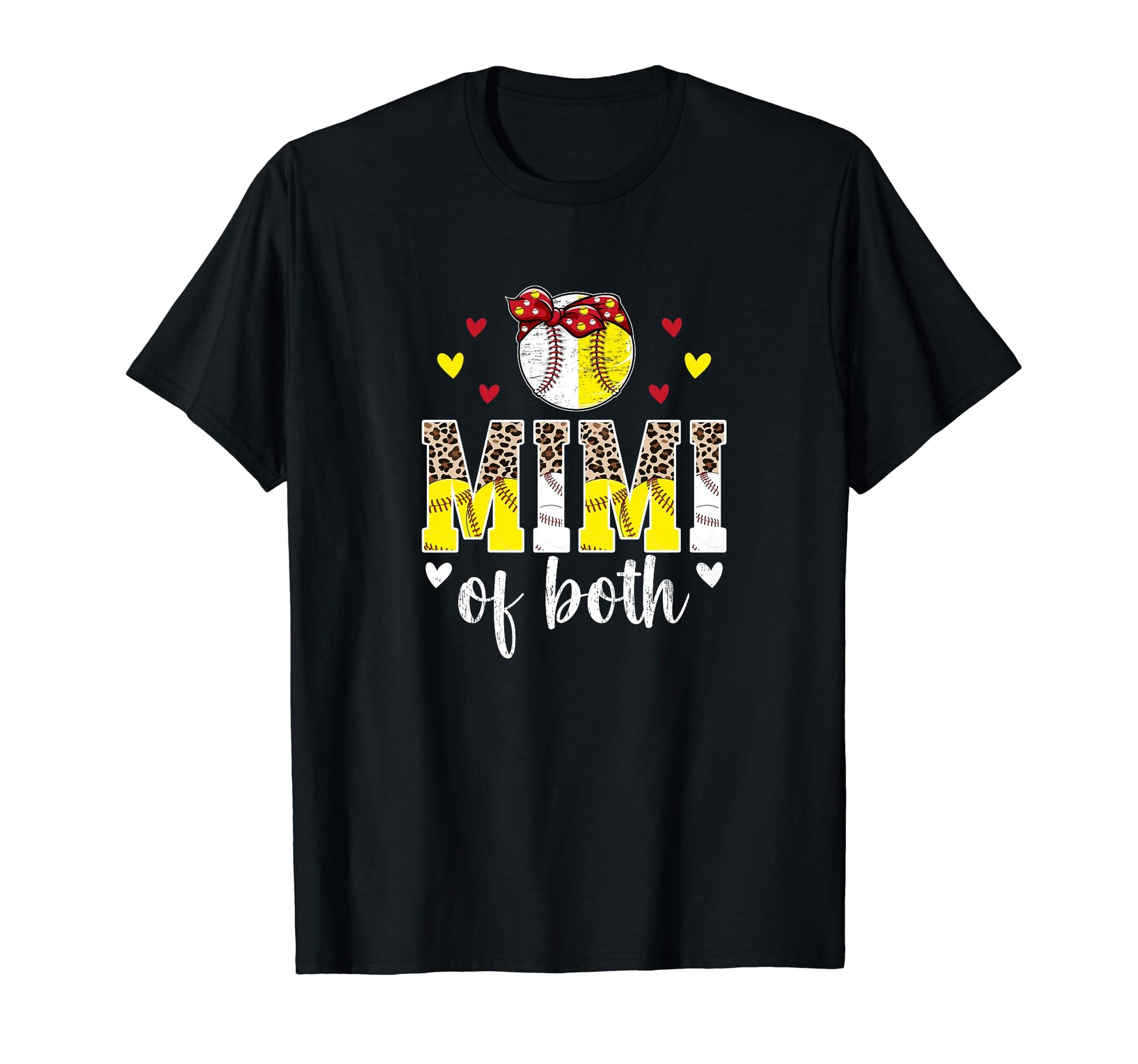 Mimi Both Leopard Baseball Softball T-Shirt - Fun Novelty Design Unisex - T-Shirt, Sweatshirt, Hoodie