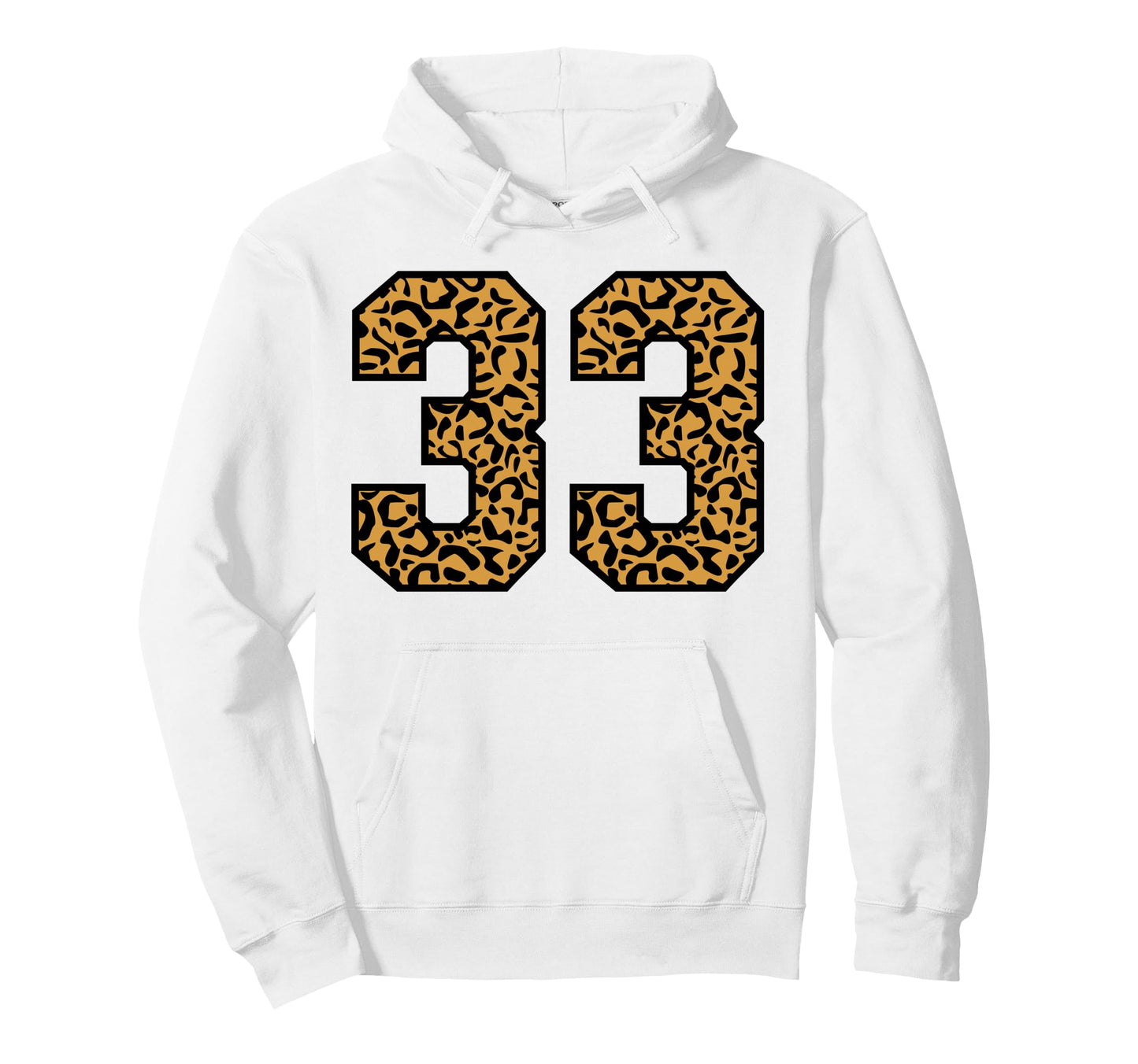 33 Number Leopard Thirty Three Team Hoodie - Aesthetic Graphic Men Women - T-Shirt, Sweatshirt, Hoodie