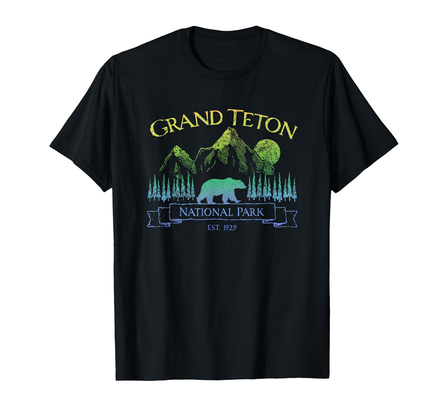 Grand Teton National Park Grizzly Bear T-Shirt - Minimalist Print Unisex - T-Shirt, Sweatshirt, Hoodie