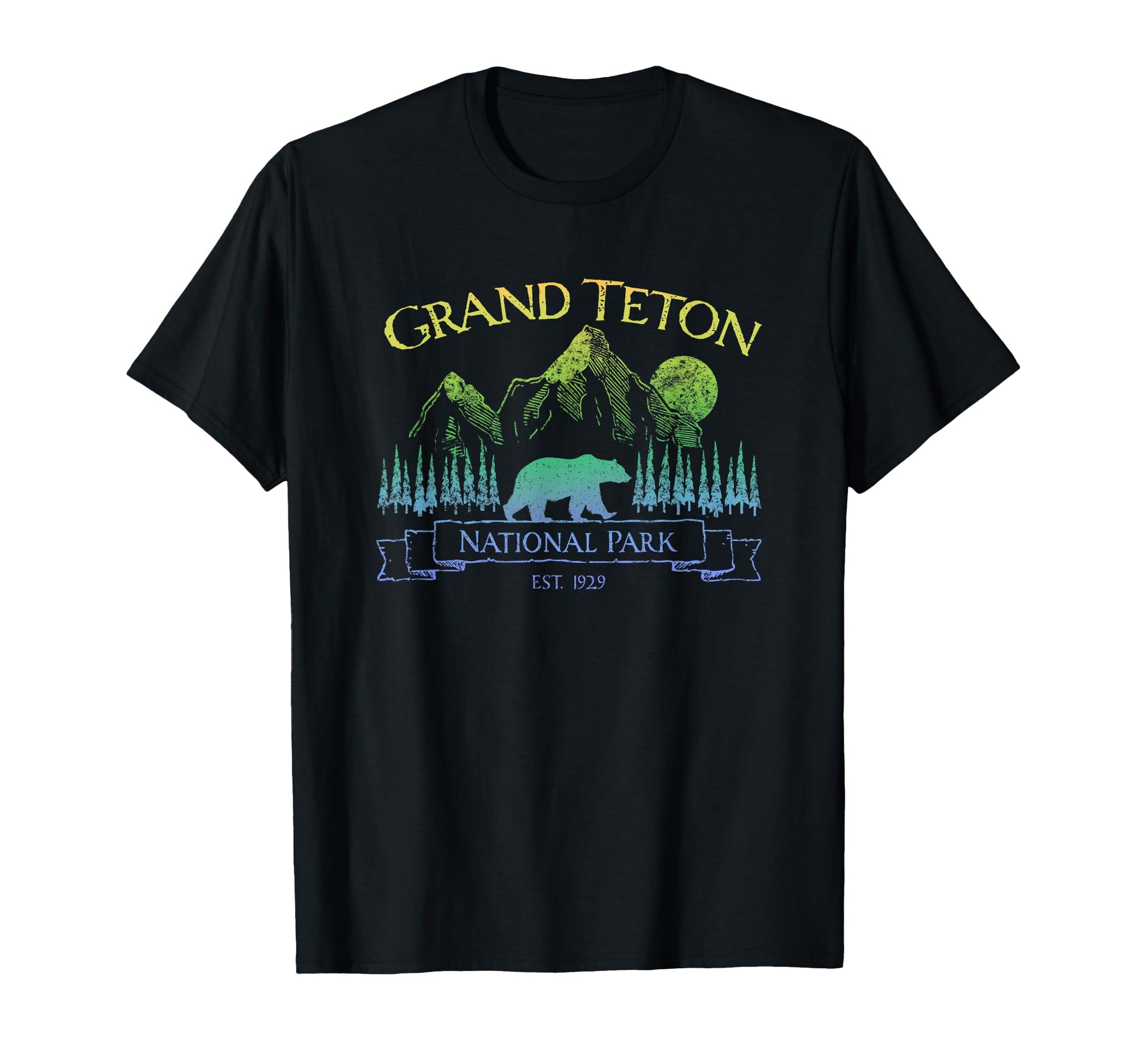 Grand Teton National Park Grizzly Bear T-Shirt - Minimalist Print Unisex - T-Shirt, Sweatshirt, Hoodie