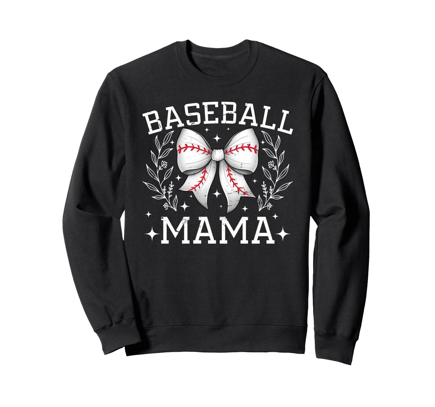 Coquette Bow Baseball Mama Game Day Sweatshirt - Trendy Graphic Men Women - T-Shirt, Sweatshirt, Hoodie