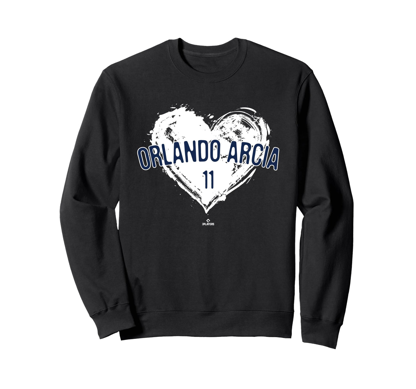 Distressed Heart Orlando Arcia Sweatshirt - Minimalist Print Unisex - T-Shirt, Sweatshirt, Hoodie