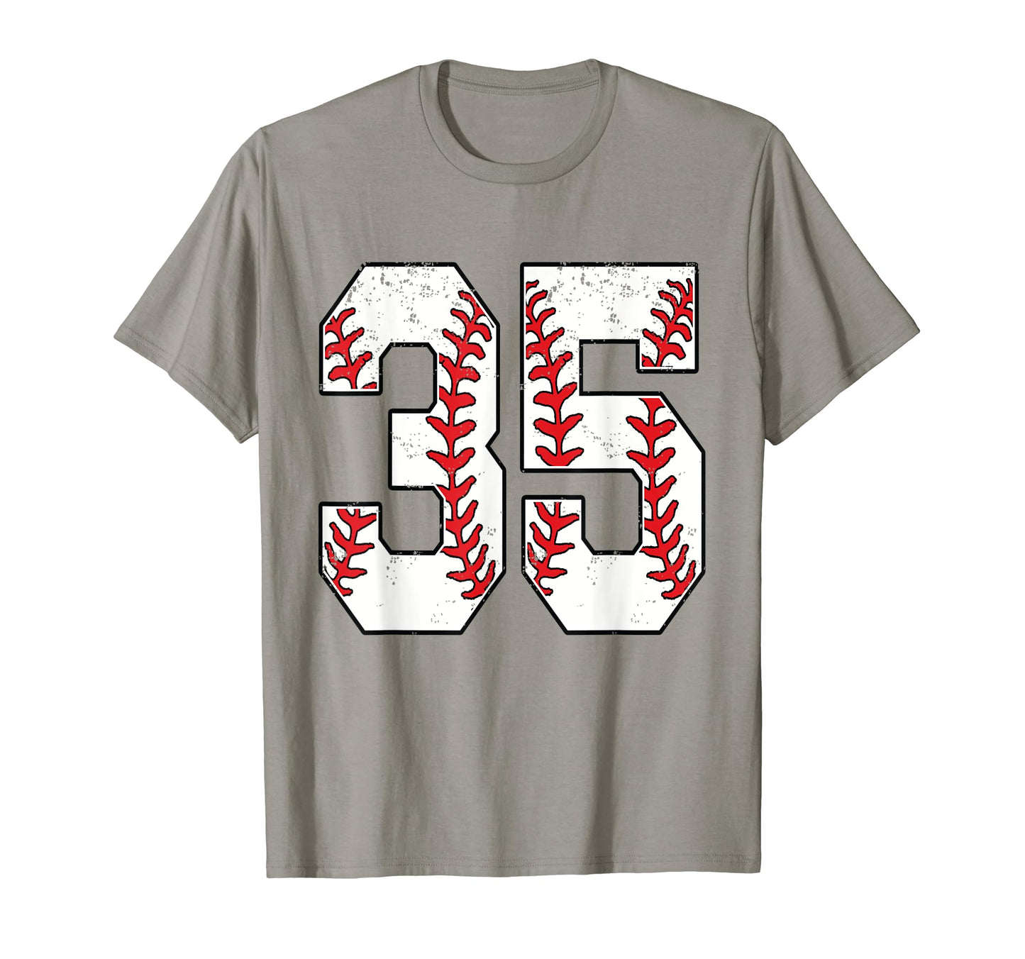 Number 35 Baseball 35 Jersey Number T-Shirt - Graphic Print Unisex - T-Shirt, Sweatshirt, Hoodie