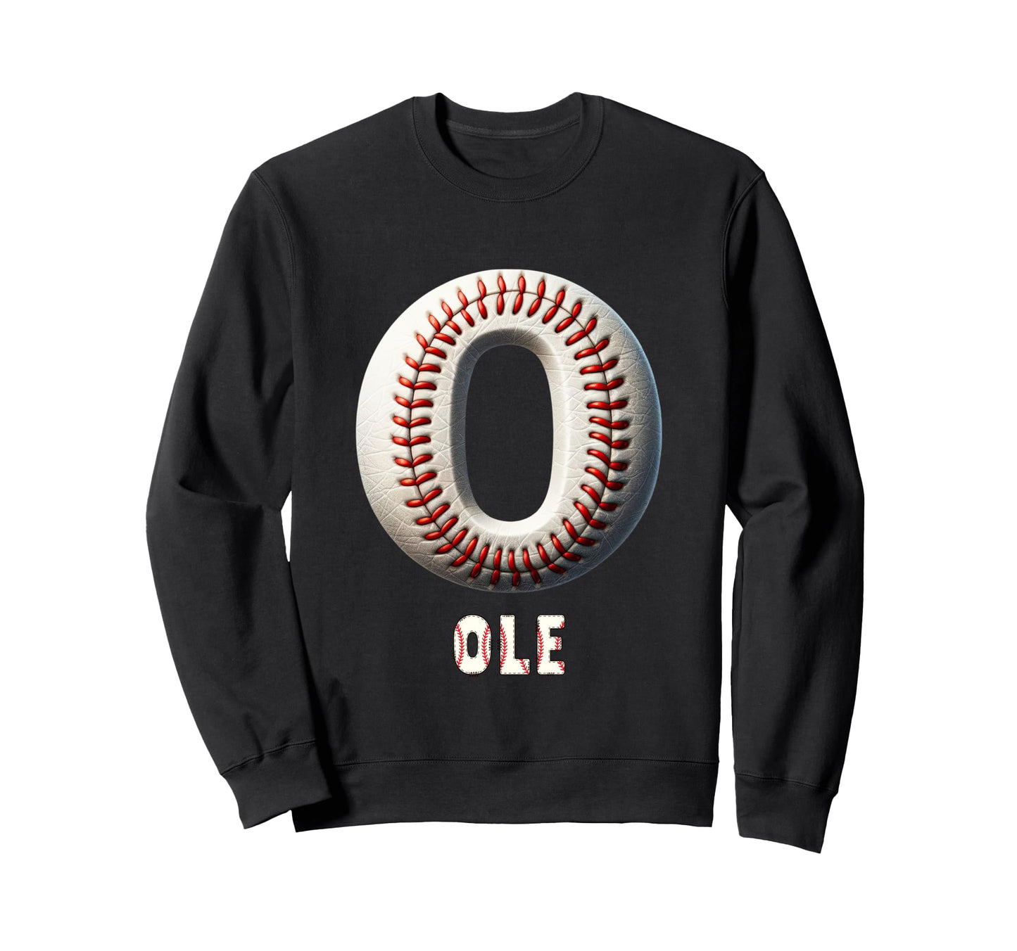 Baseball Home Run Janno Initial Sweatshirt - Novelty Apparel for Adults - T-Shirt, Sweatshirt, Hoodie
