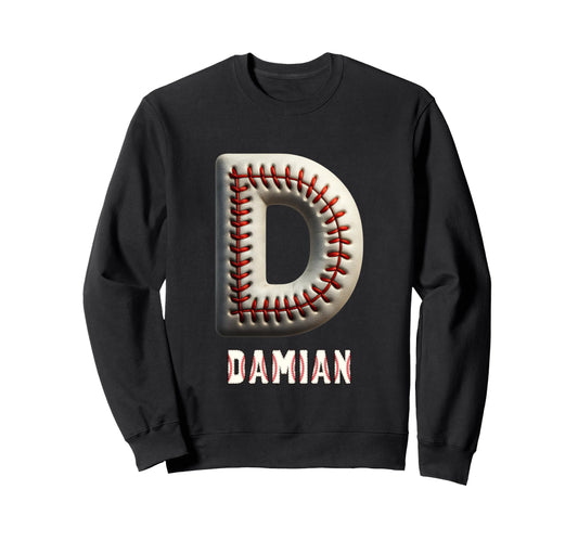 Baseball Home Run Felix Initial Sweatshirt - Trendy Graphic Men Women - T-Shirt, Sweatshirt, Hoodie