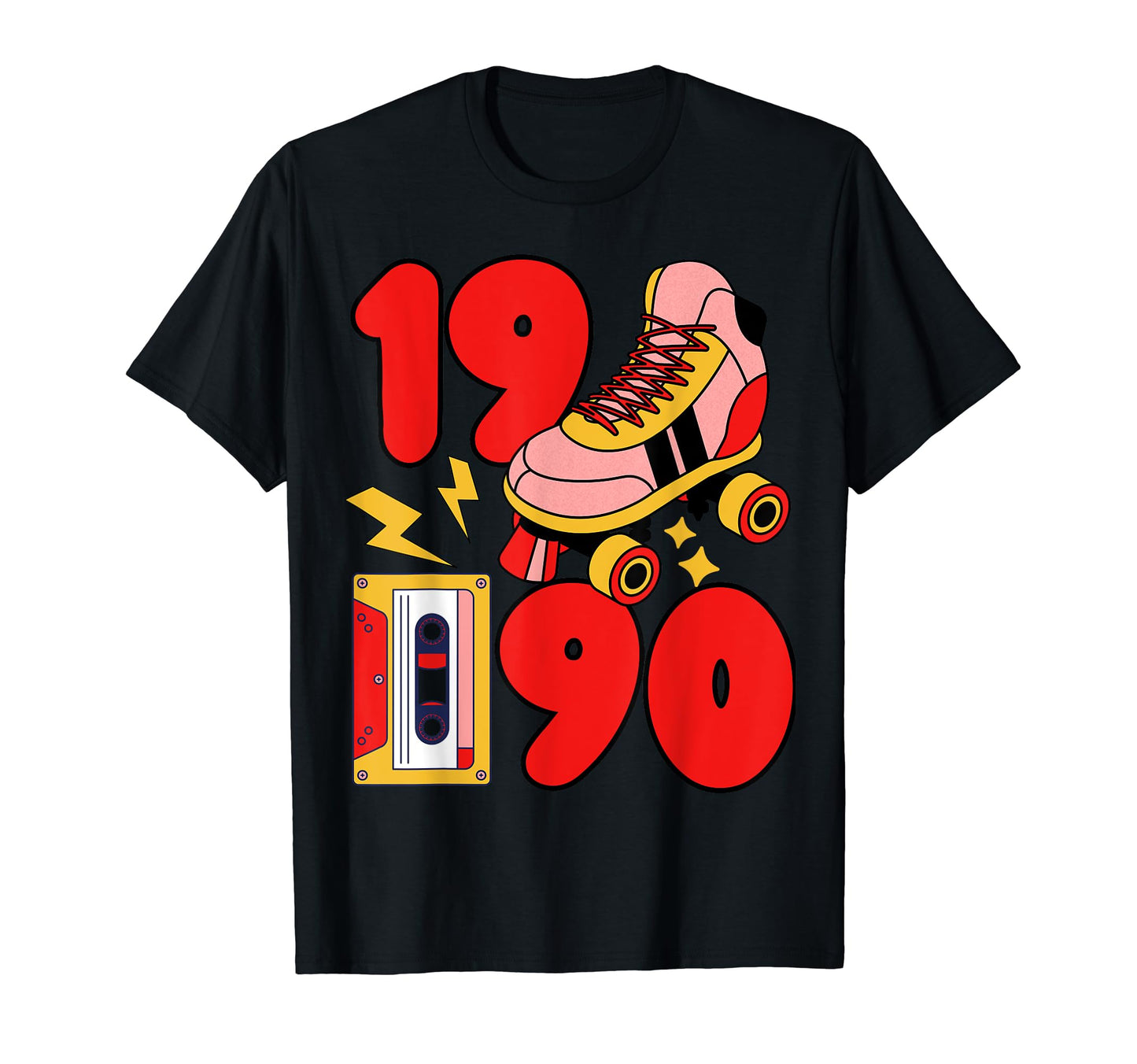 90S Vibes Mixed Tapes Roller T-Shirt - Casual Everyday Wear Men Women - T-Shirt, Sweatshirt, Hoodie