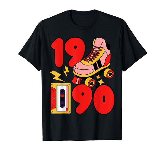 90S Vibes Mixed Tapes Roller T-Shirt - Casual Everyday Wear Men Women - T-Shirt, Sweatshirt, Hoodie