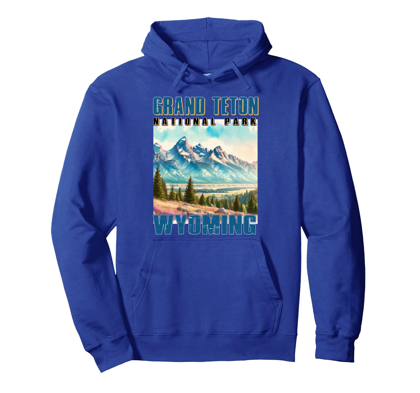 Grand Teton National Park California Hoodie - Minimalist Print for Adults - T-Shirt, Sweatshirt, Hoodie
