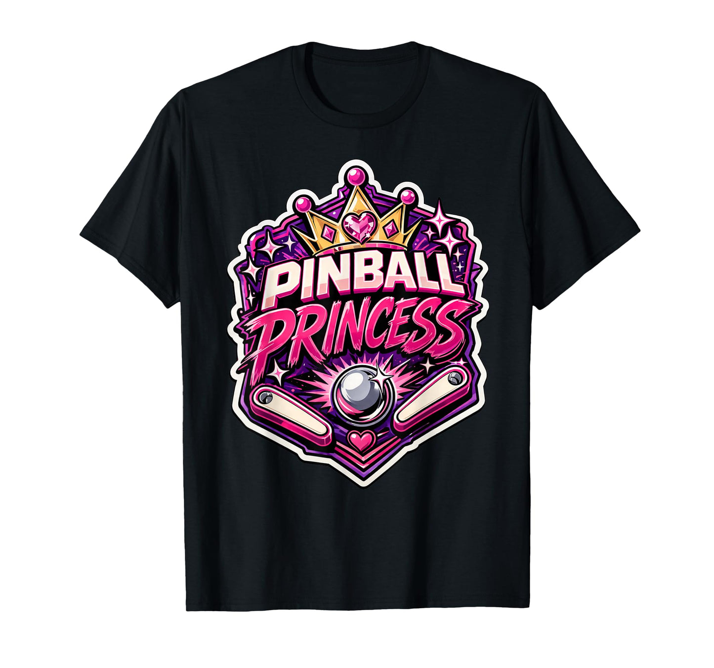Pinball Princess Machines Funny Arcade T-Shirt - Streetwear Style Unisex - T-Shirt, Sweatshirt, Hoodie