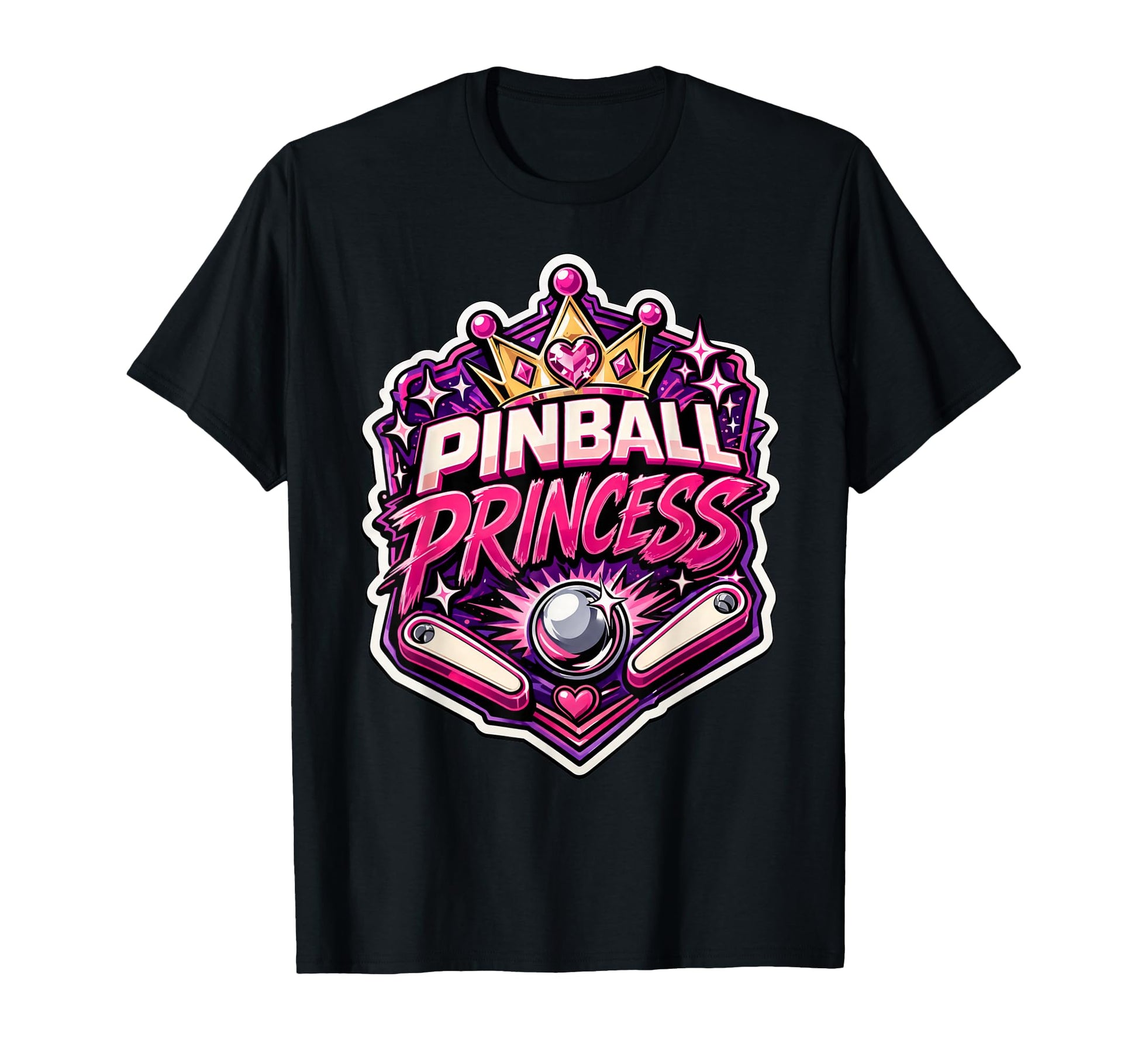Pinball Princess Machines Funny Arcade T-Shirt - Streetwear Style Unisex - T-Shirt, Sweatshirt, Hoodie