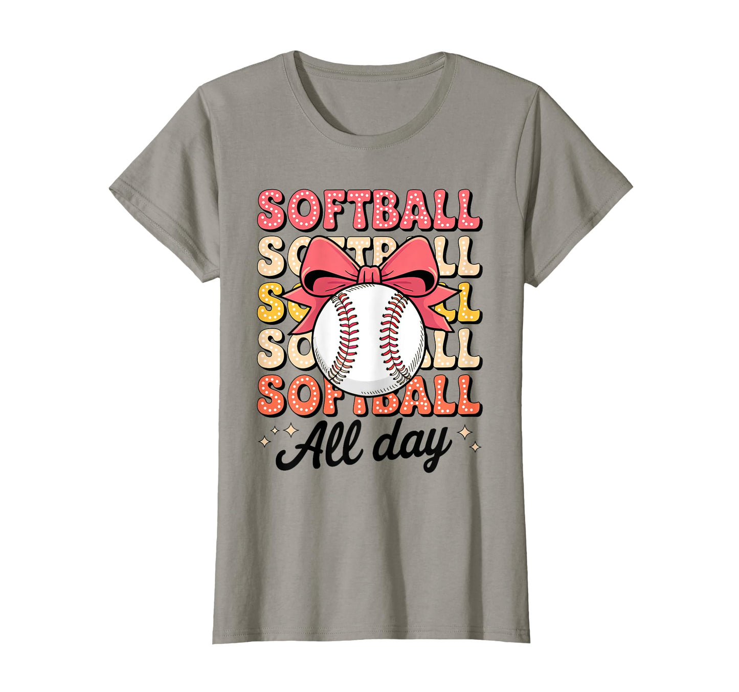 Groovy Baseball Coquette Bow Baseball T-Shirt - Trendy Graphic Men Women - T-Shirt, Sweatshirt, Hoodie
