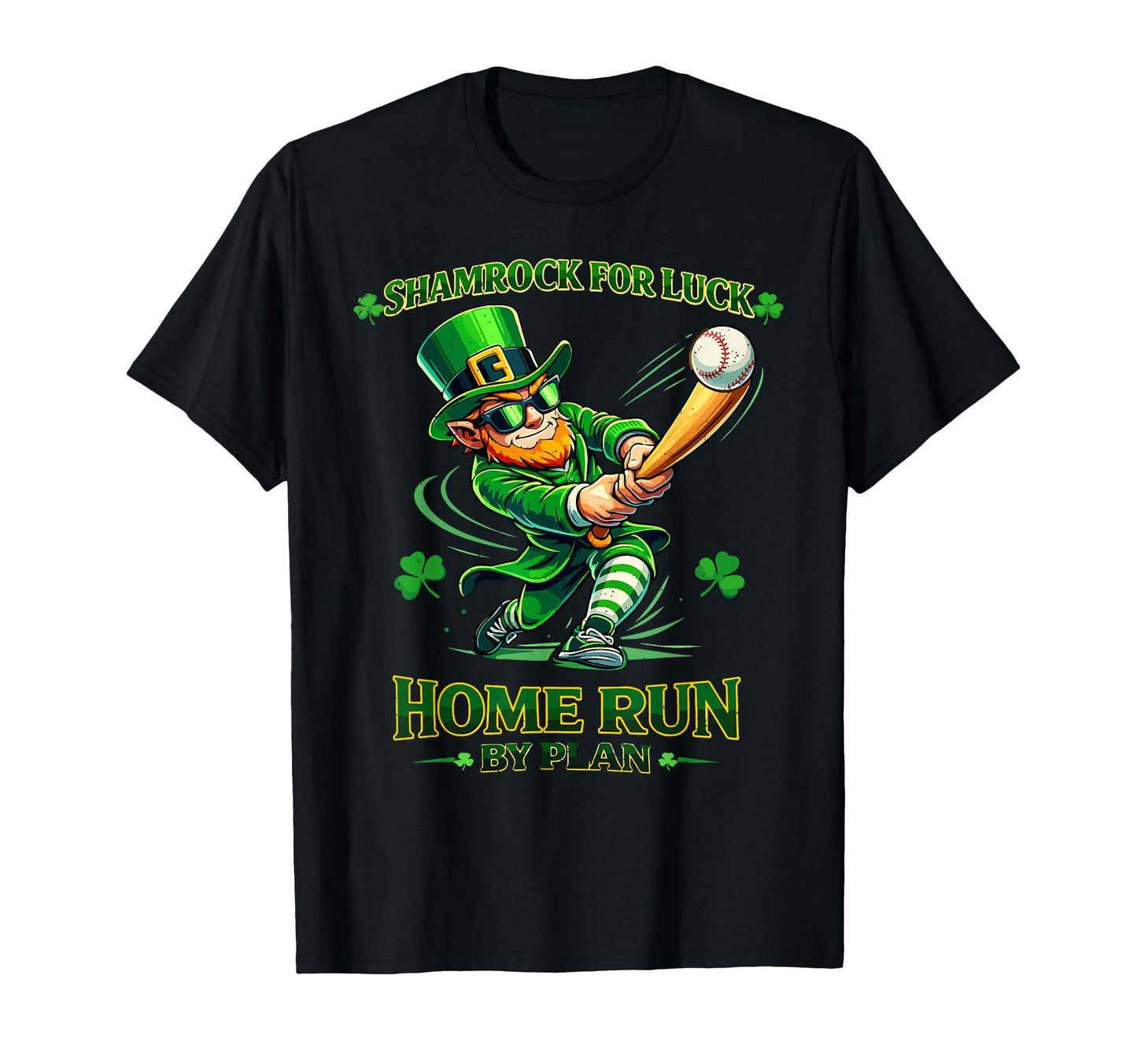 St Patricks Day Shamrock Luck Home T-Shirt - Minimalist Print for Adults - T-Shirt, Sweatshirt, Hoodie