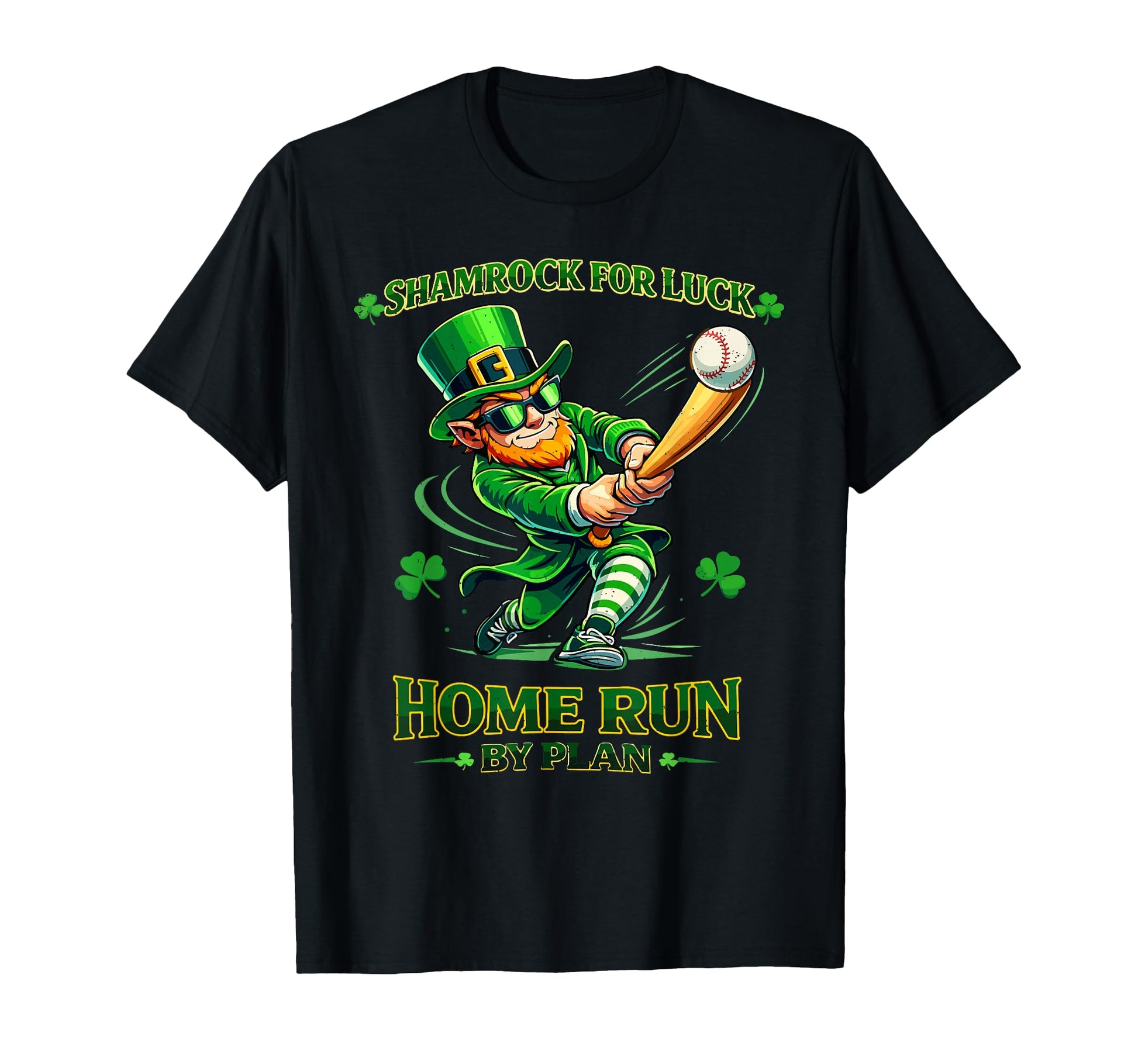 St Patricks Day Shamrock Luck Home T-Shirt - Minimalist Print for Adults - T-Shirt, Sweatshirt, Hoodie
