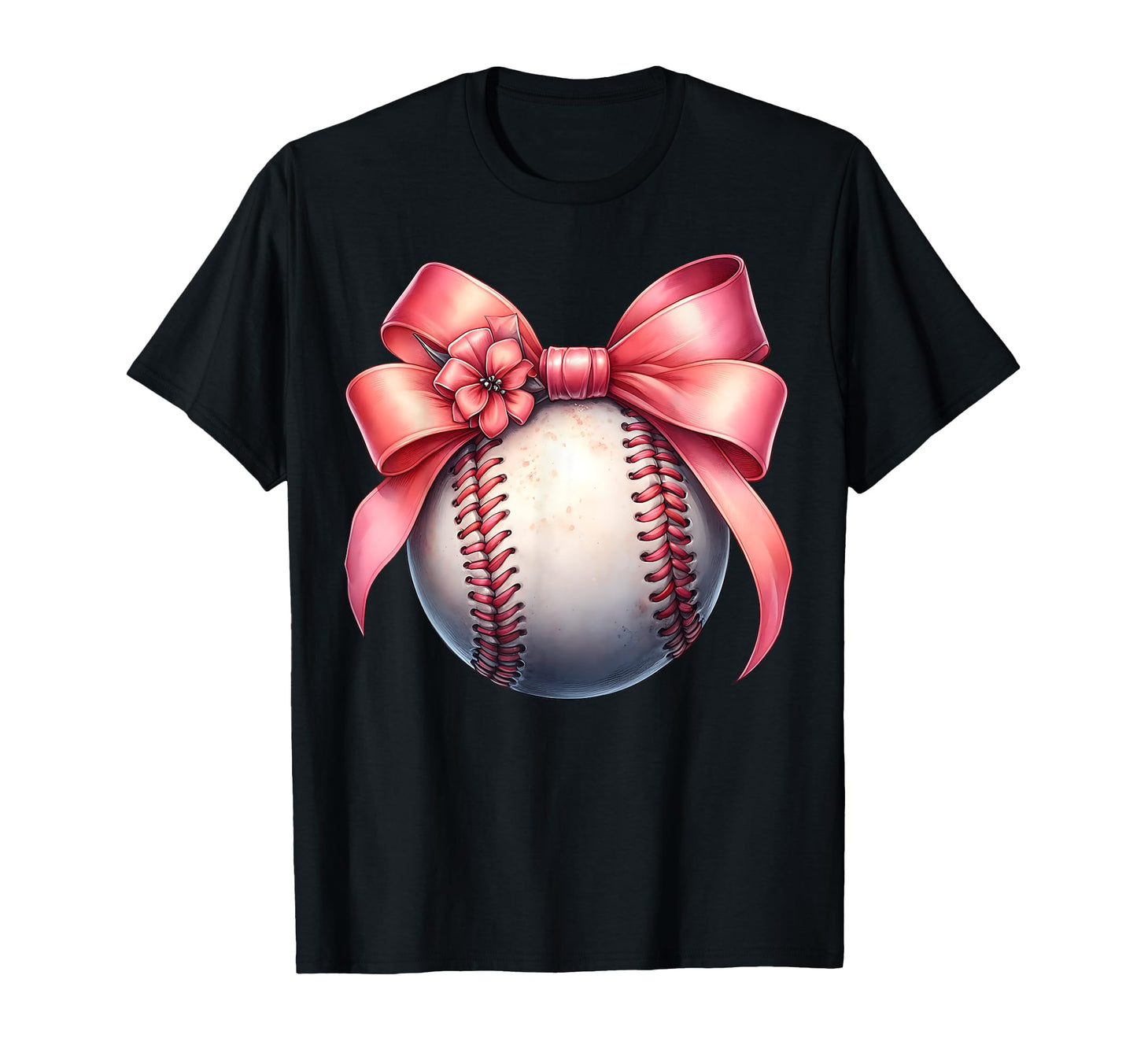 Coquette Bow Baseball Player Team T-Shirt - Aesthetic Graphic Unisex - T-Shirt, Sweatshirt, Hoodie