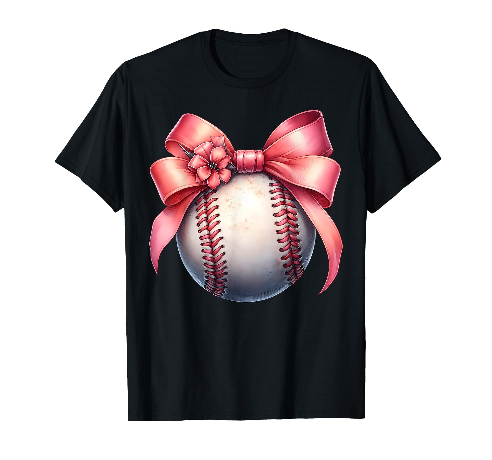 Coquette Bow Baseball Player Team T-Shirt - Aesthetic Graphic Unisex - T-Shirt, Sweatshirt, Hoodie