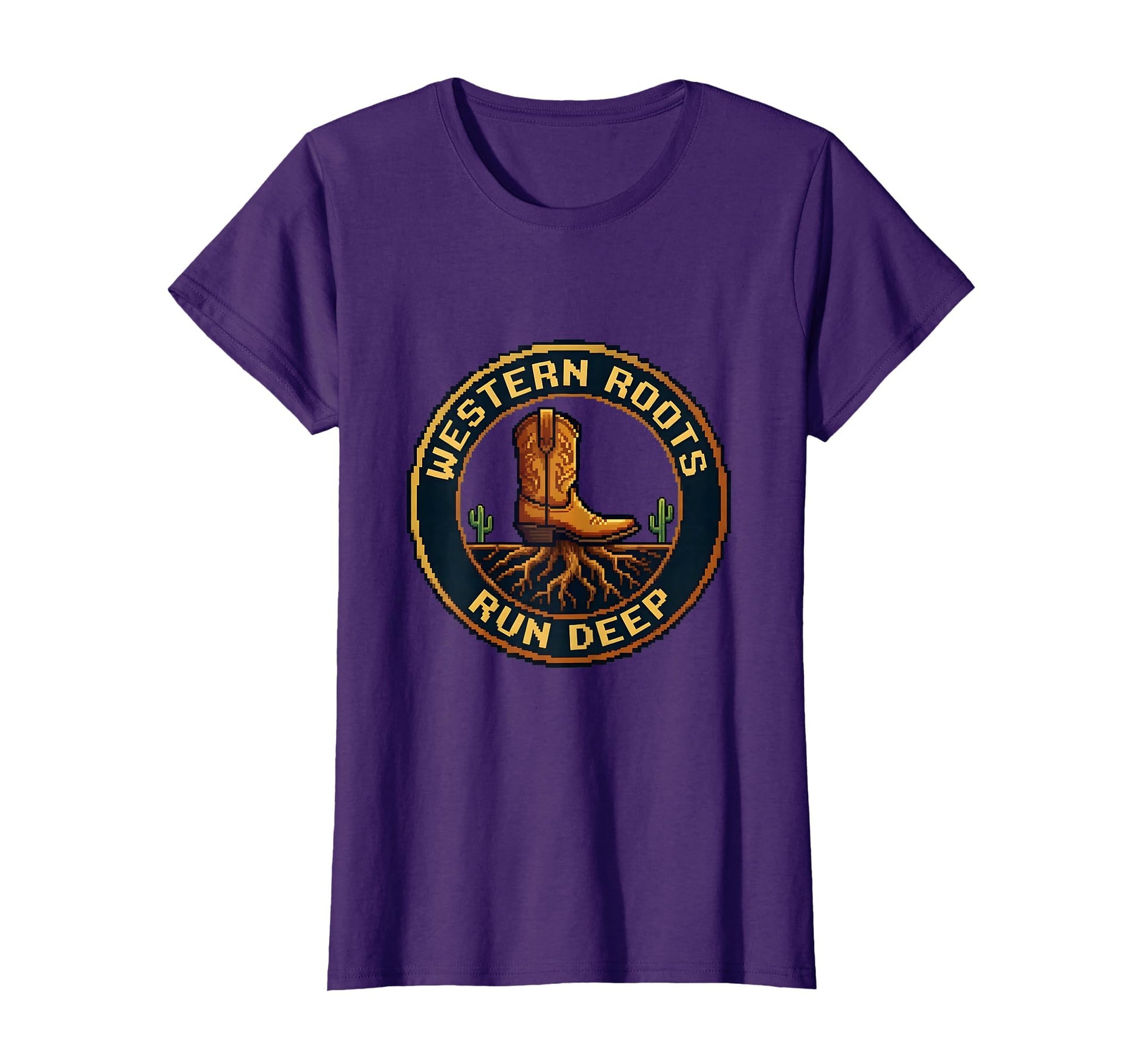Western Roots Run Deep Cowboy Heritage T-Shirt - Trendy Graphic for Adults - T-Shirt, Sweatshirt, Hoodie