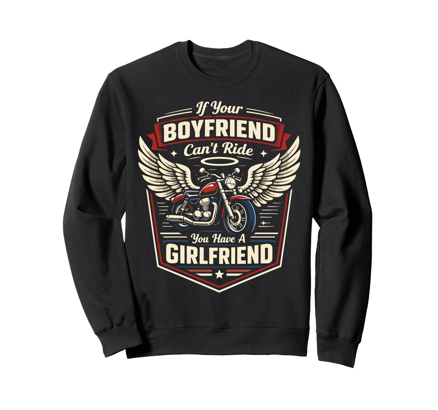 Motorcycle Biker If Your Sweatshirt - Aesthetic Graphic for Adults - T-Shirt, Sweatshirt, Hoodie