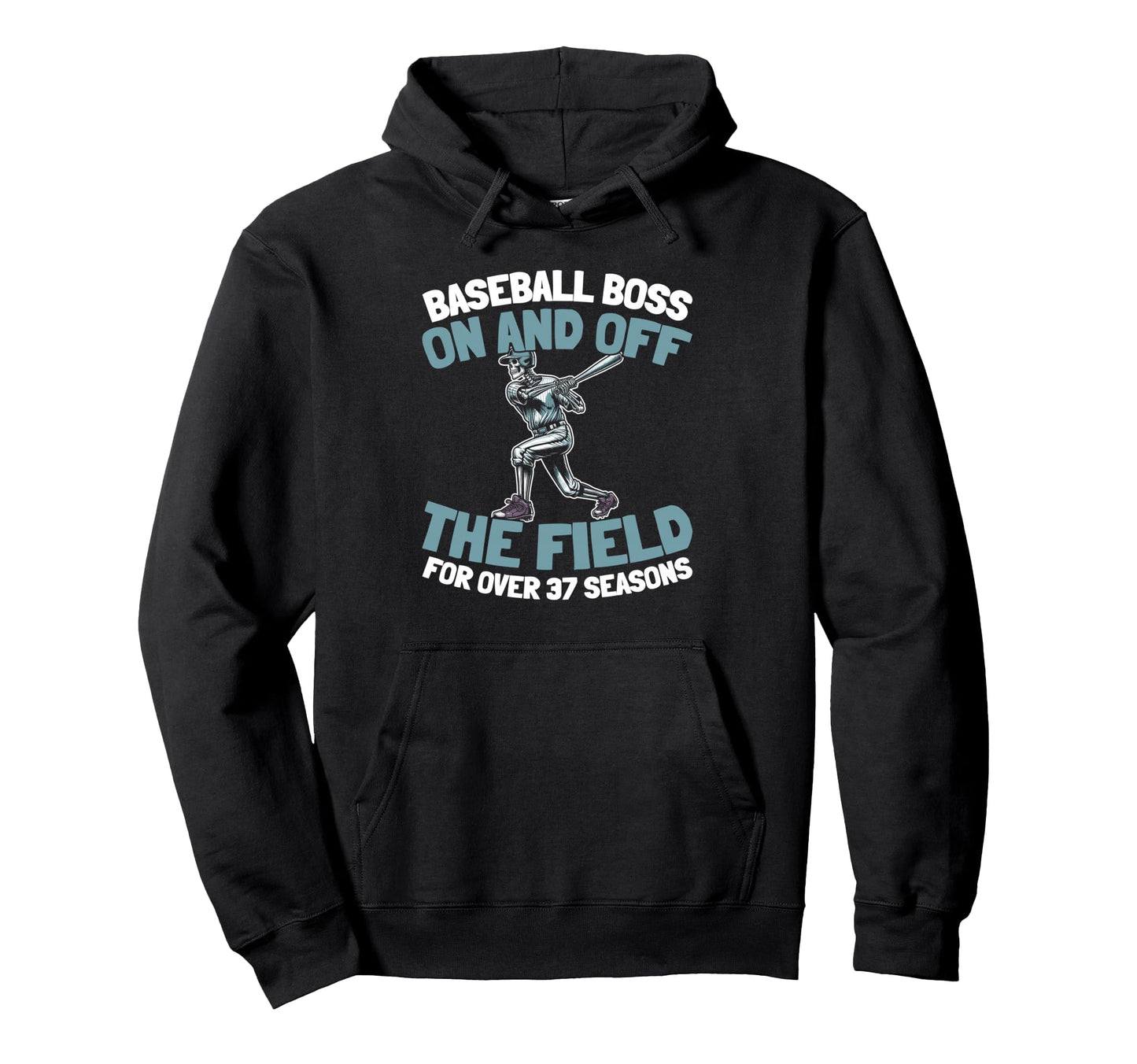 37 Years Old Baseballer Baseball Player Hoodie - Graphic Print Men Women - T-Shirt, Sweatshirt, Hoodie