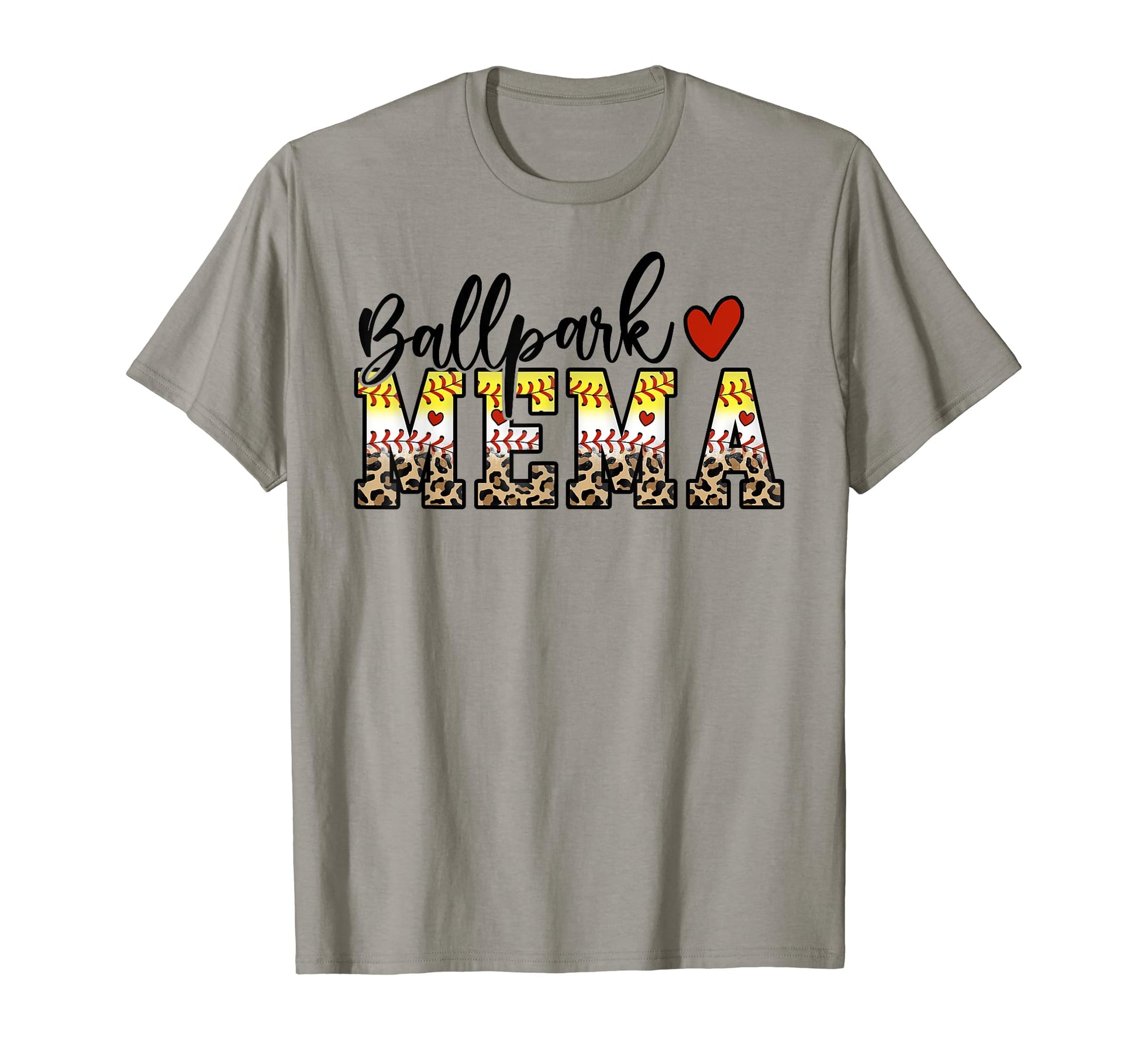 Ballpark Mema Baseball Softball Mom T-Shirt - Streetwear Style for Adults - T-Shirt, Sweatshirt, Hoodie